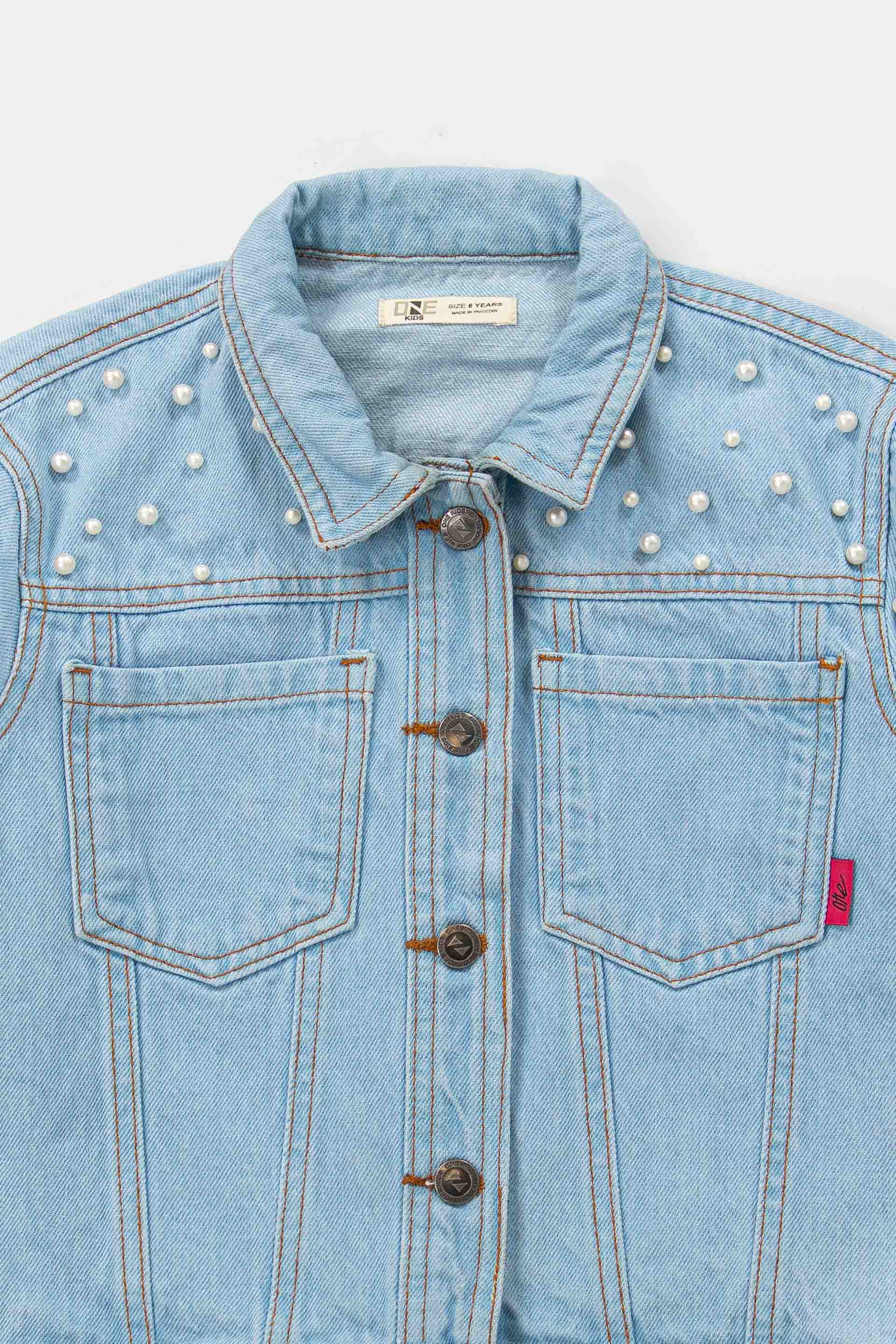 Cropped Pearl Jacket - Image 4
