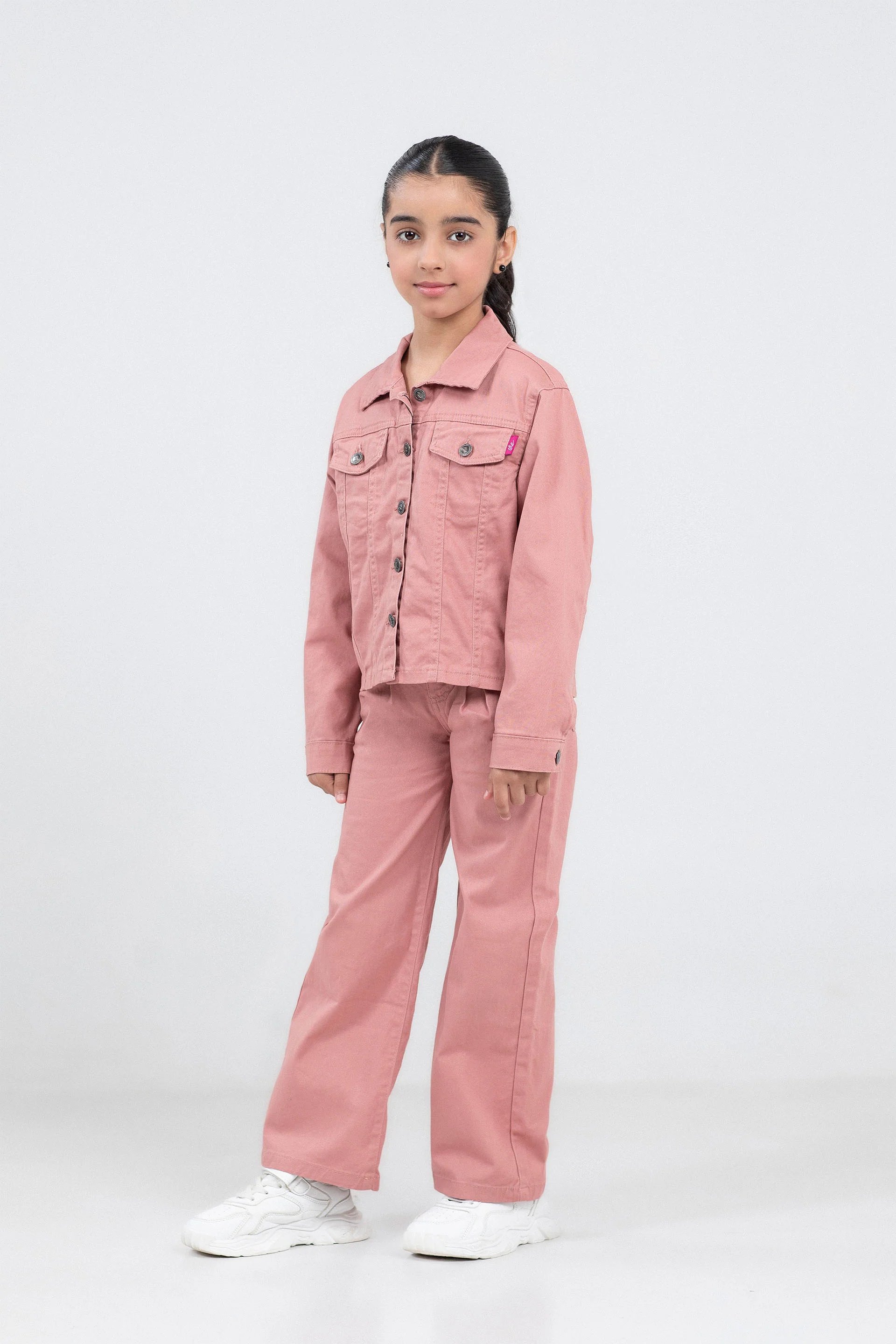 Cropped Twill Jacket - Image 3