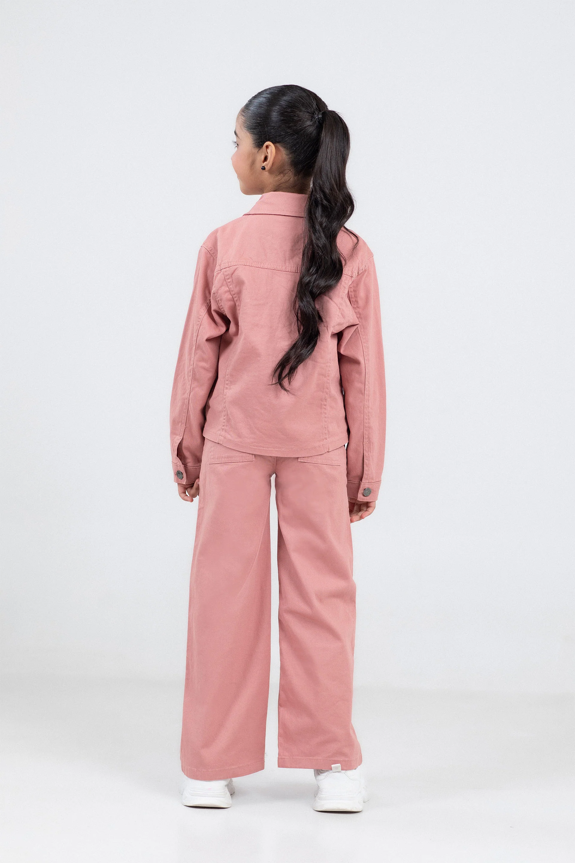 Cropped Twill Jacket - Image 4