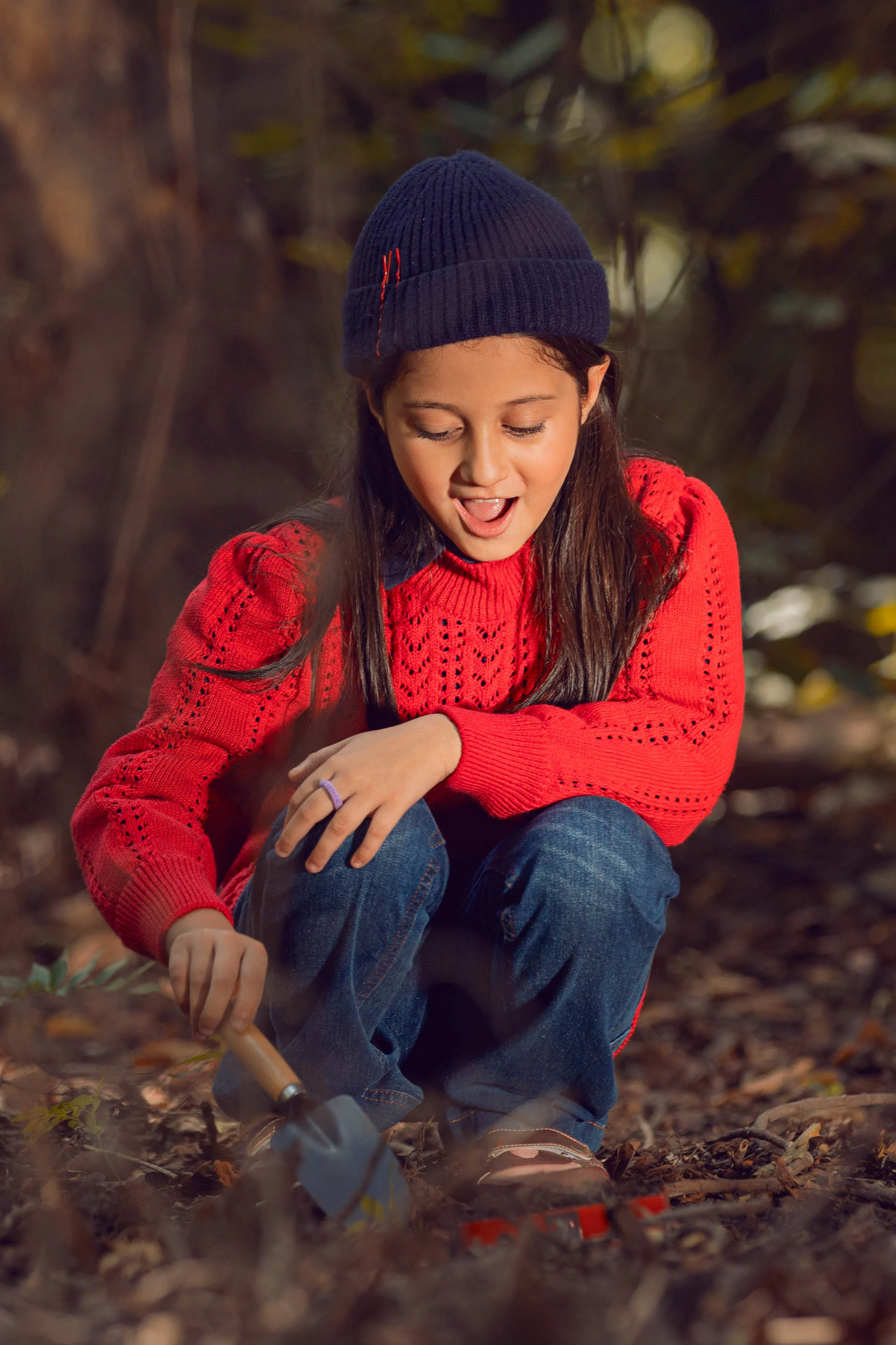Puff Sleeve Sweater Red - Image 3