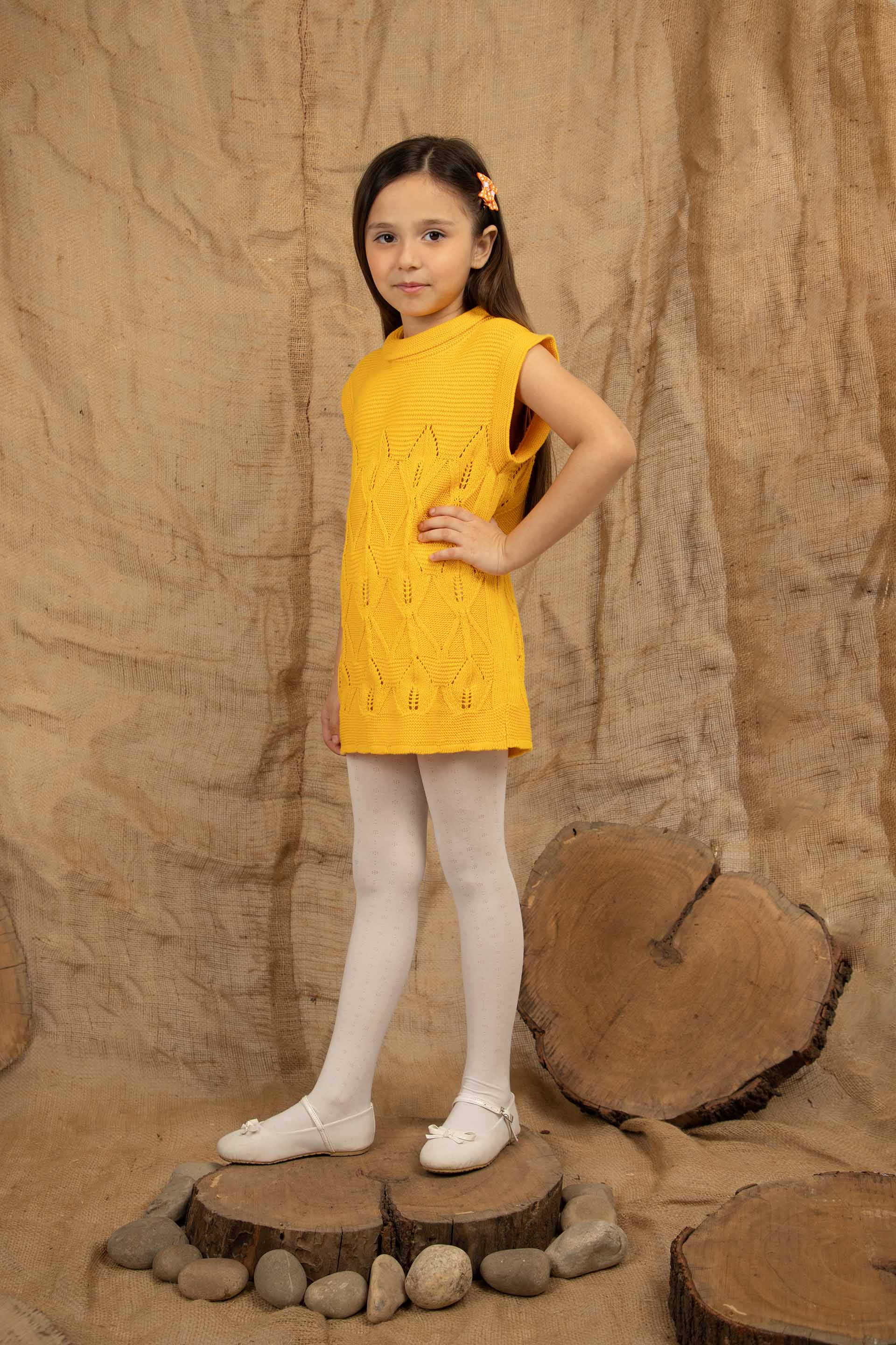 Sleeveless Sweater Mustard - Image 2