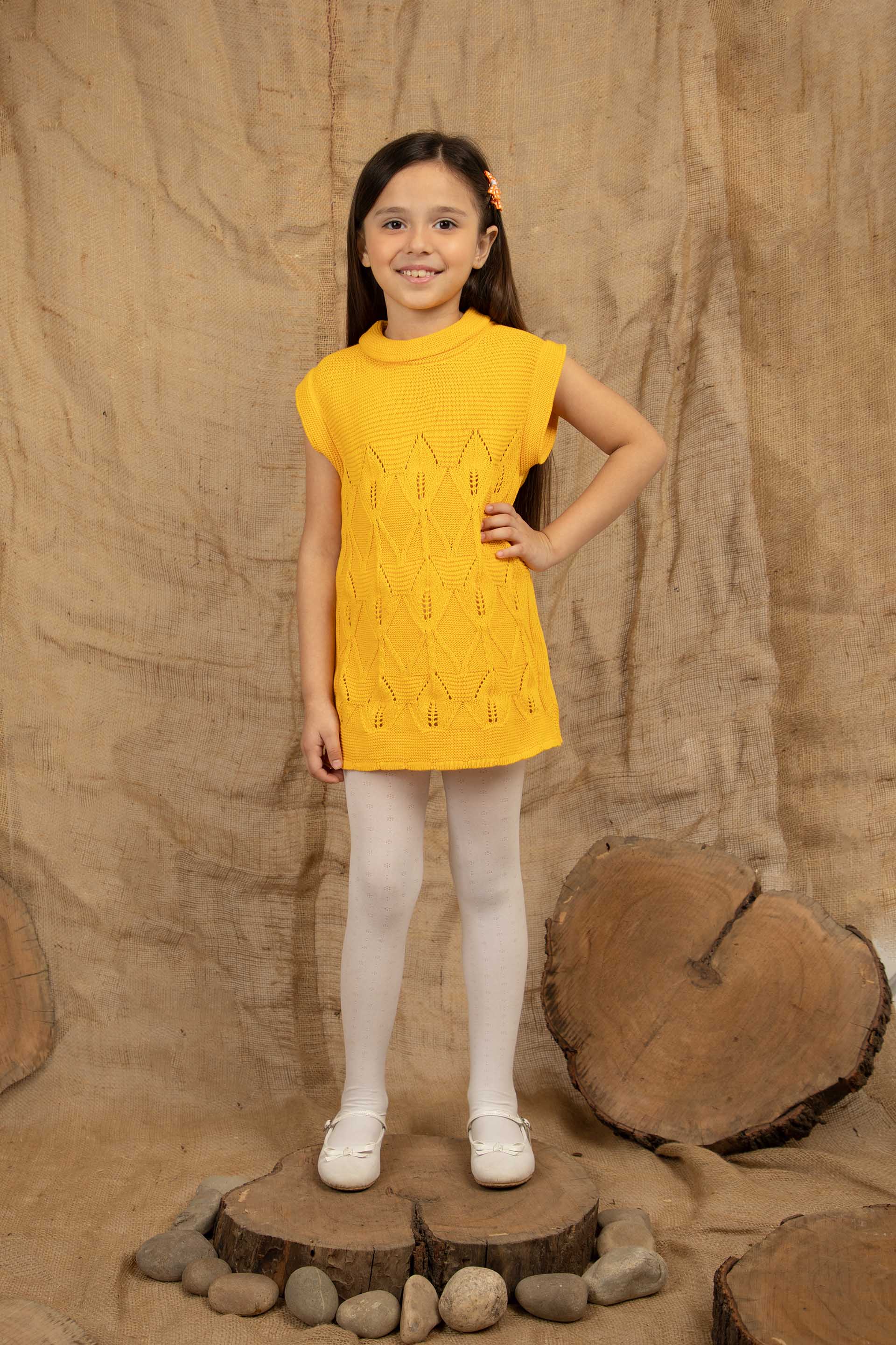 Sleeveless Sweater Mustard - Image 3
