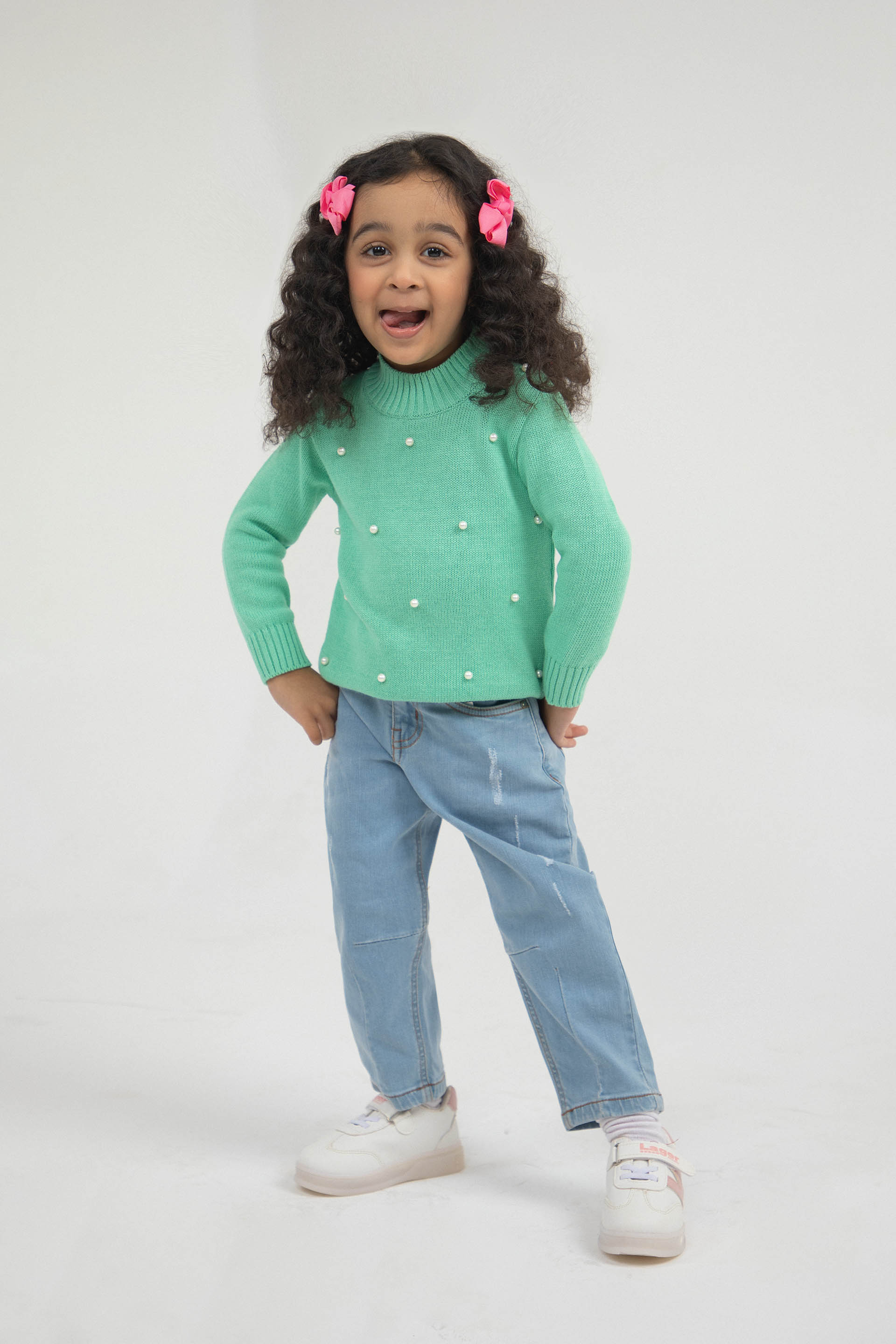 Pearl Sweater Sea Green - Image 2
