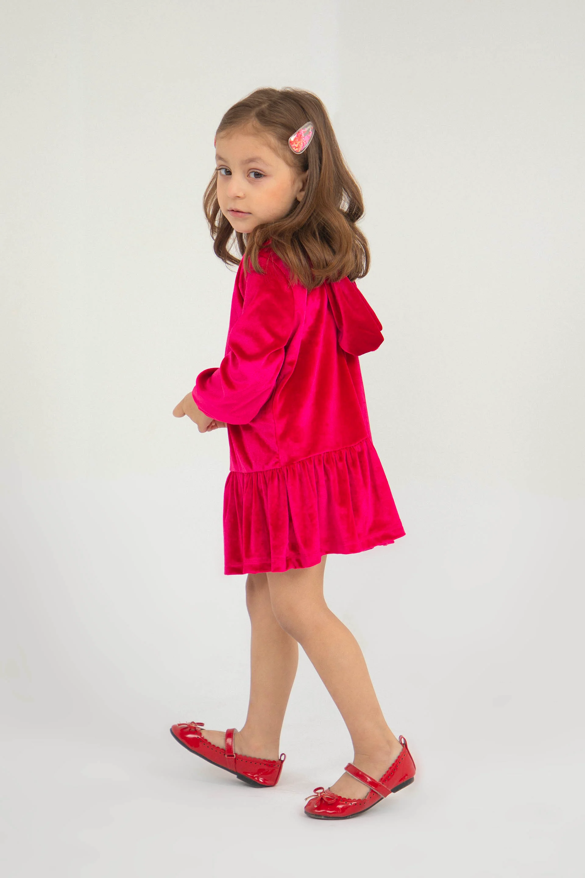 Velvet Dress Pink - Image 2