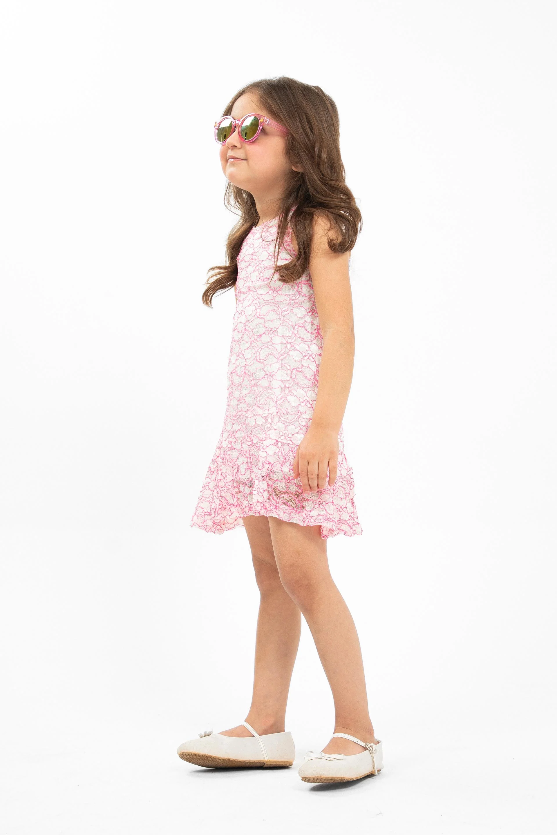 Lace Dress Pink - Image 3