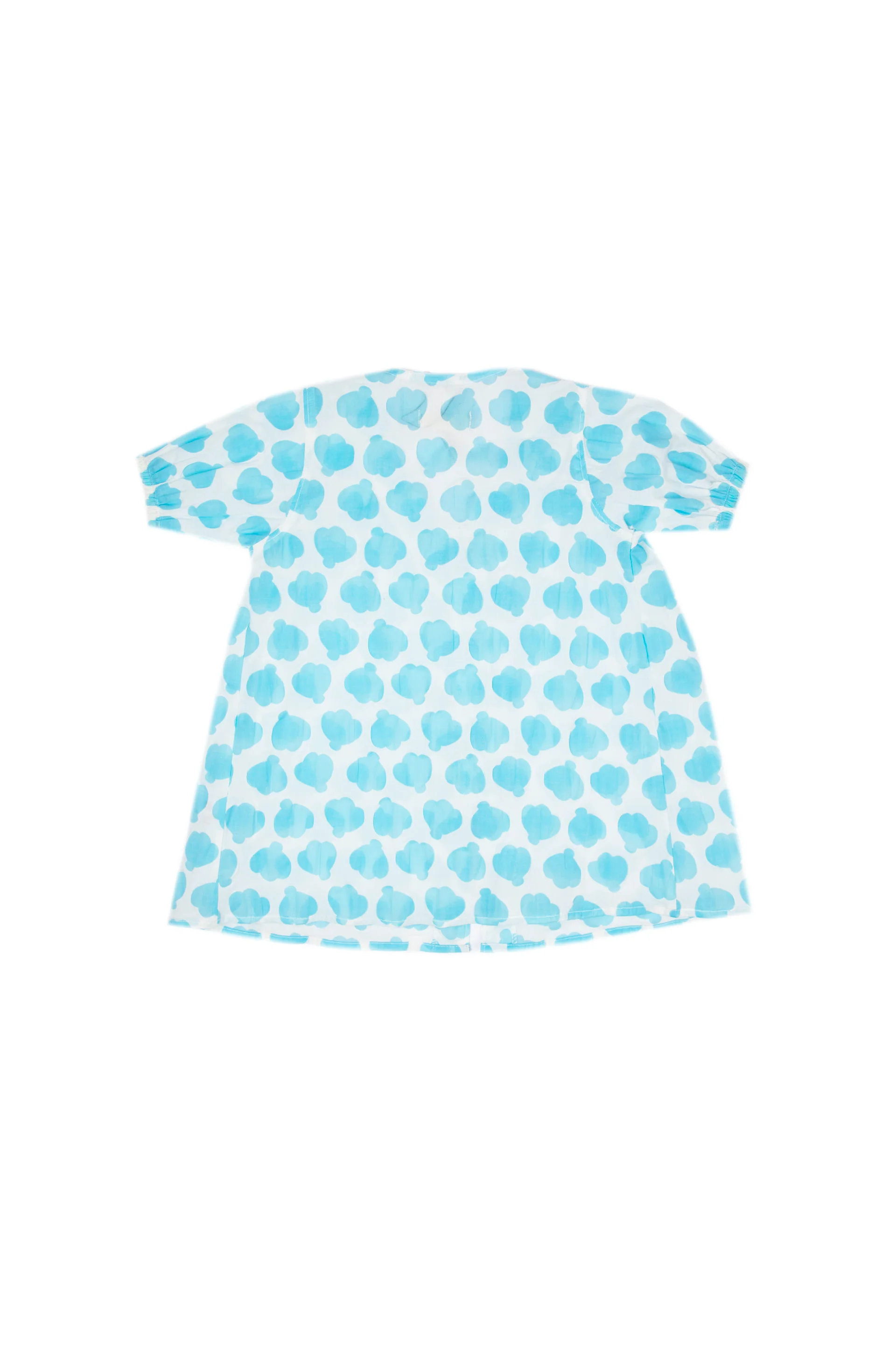 Printed Dress White/Blue - Image 7