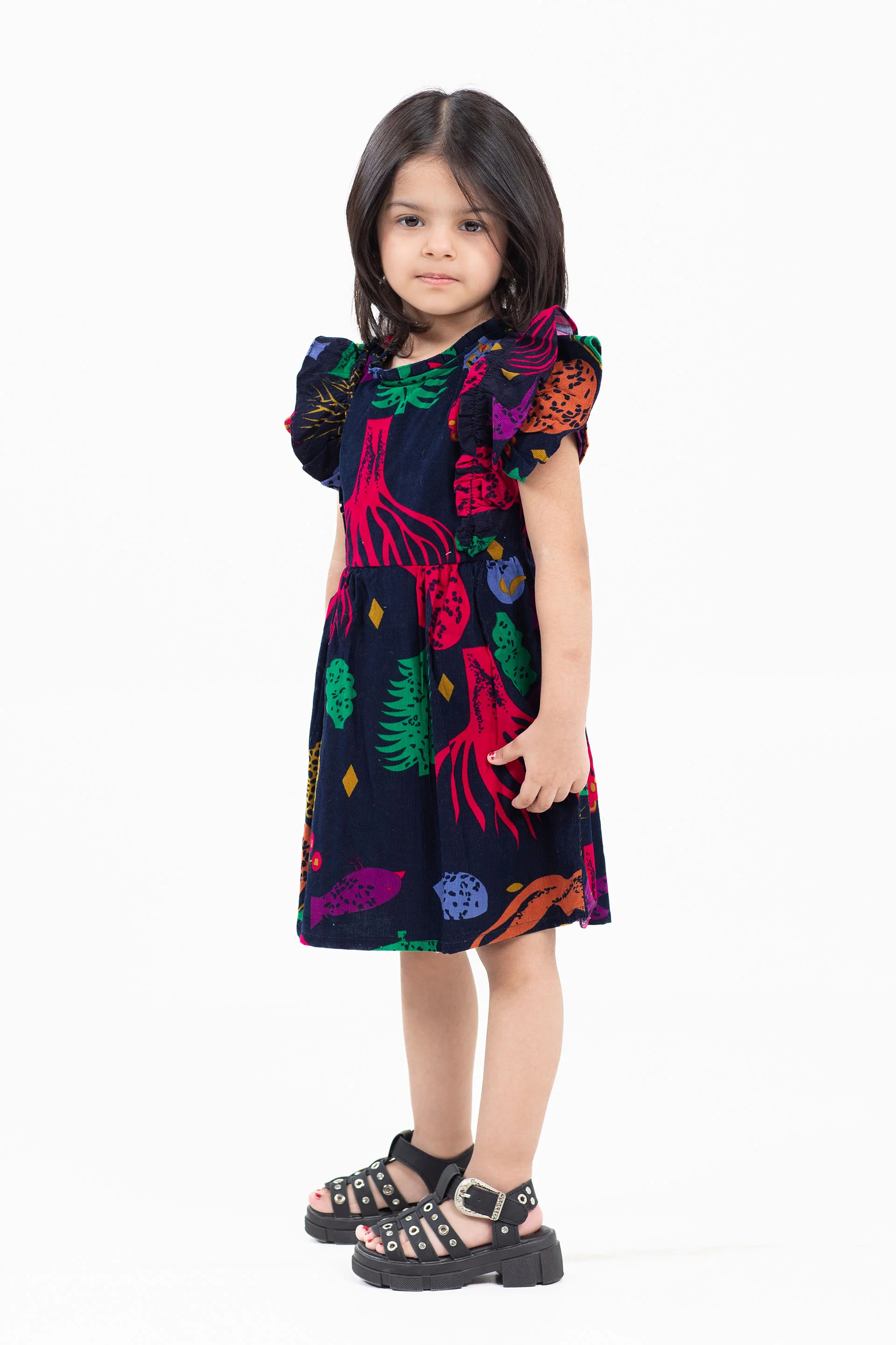 Printed Corduroy Frock - Image 2
