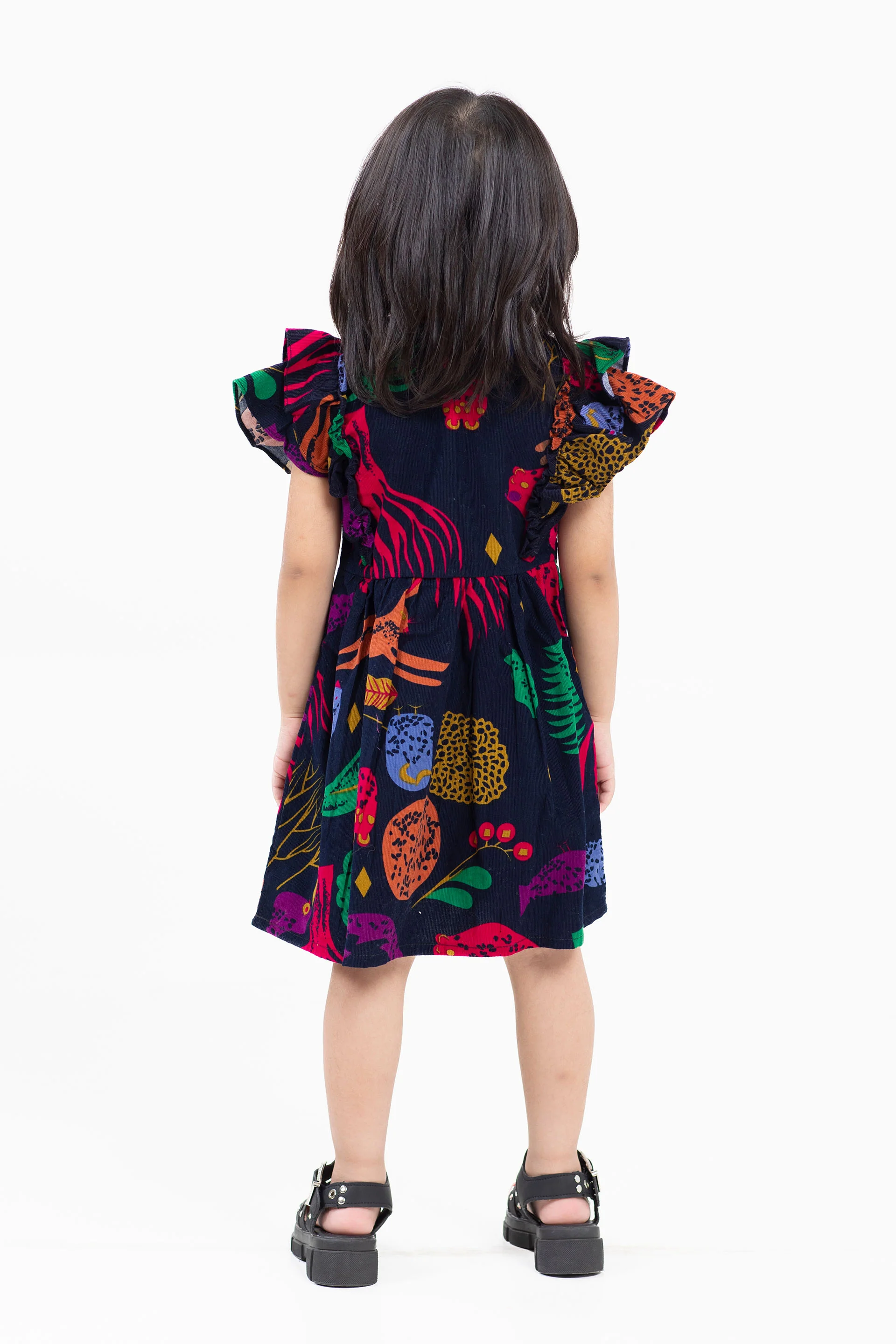 Printed Corduroy Frock - Image 3