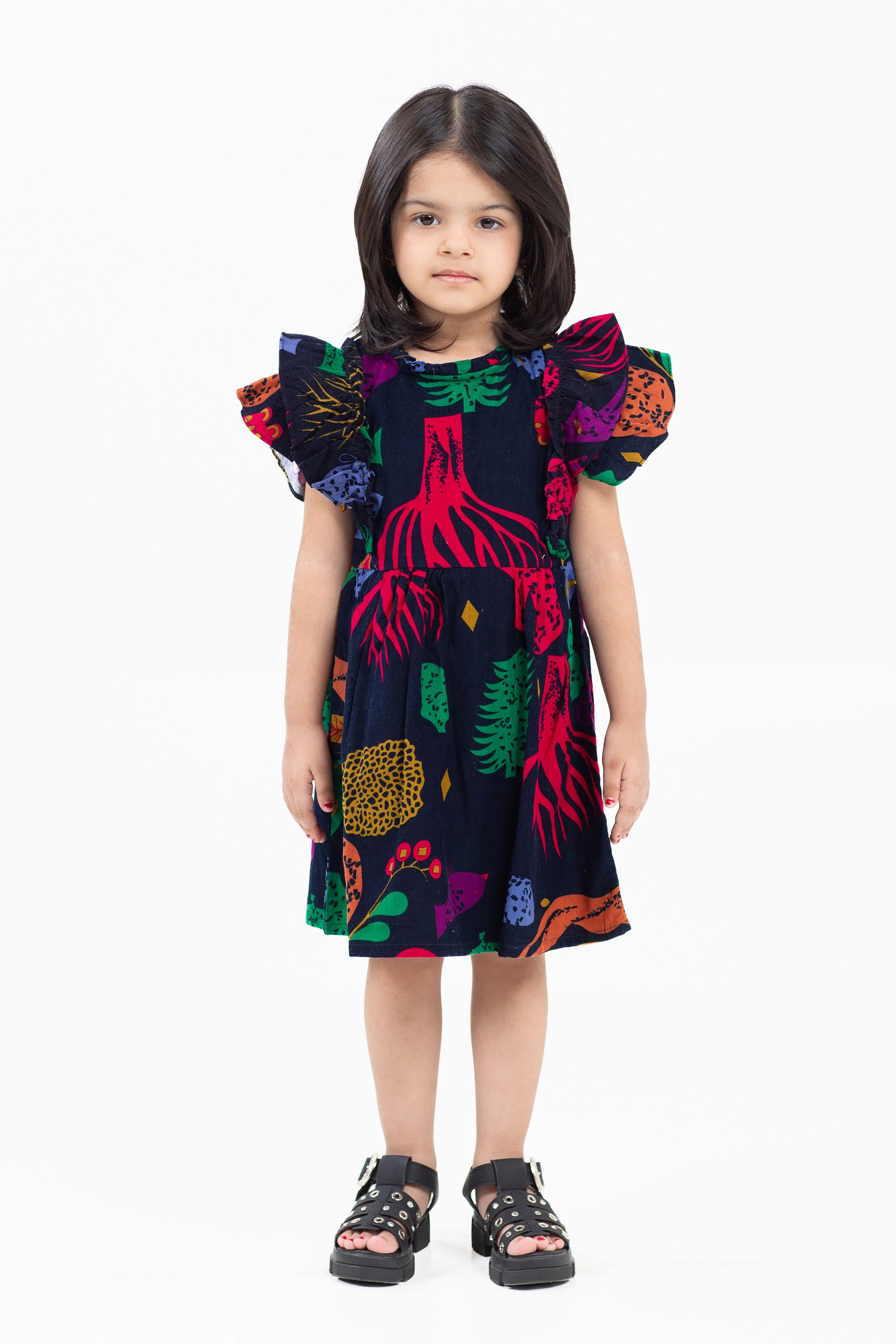 Printed Corduroy Frock - Image 4