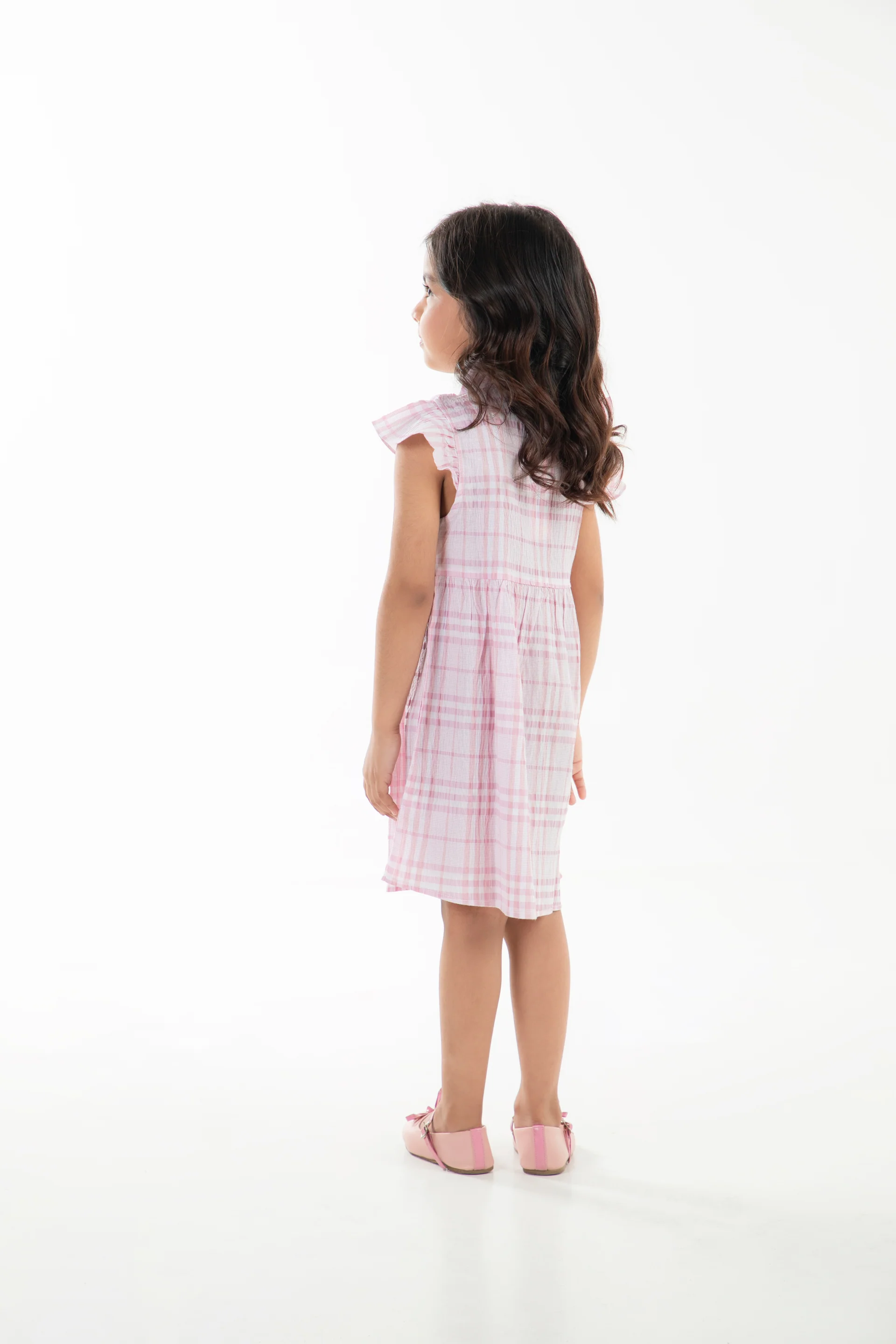 Textured Button Down Dress - Image 3