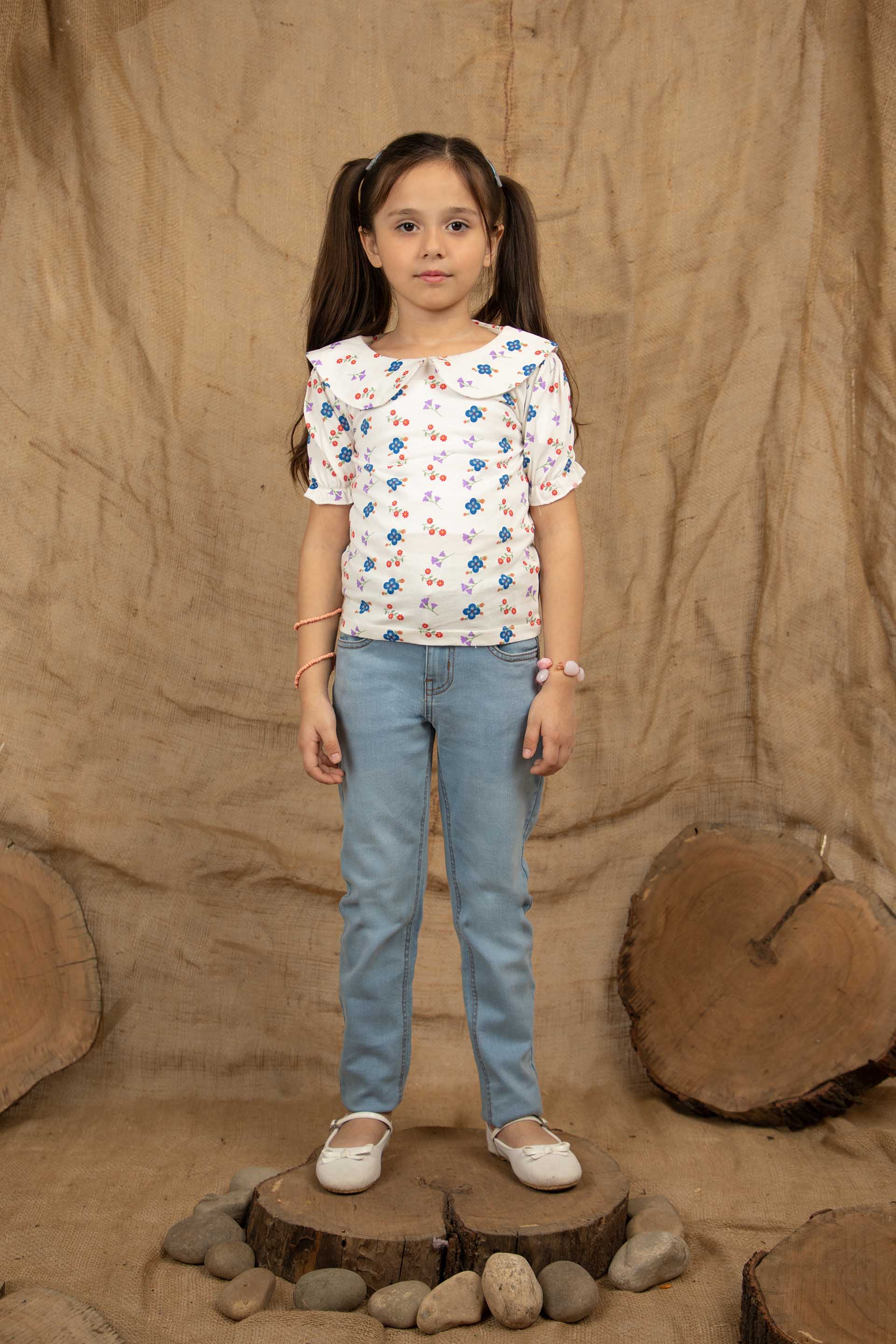 Floral Tee Cream - Image 3
