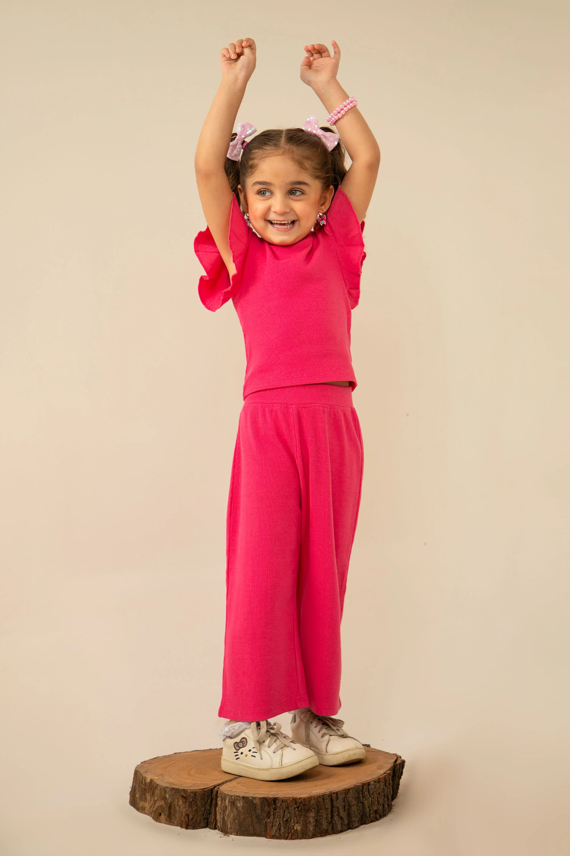 Rib Tee Pink - Image 4