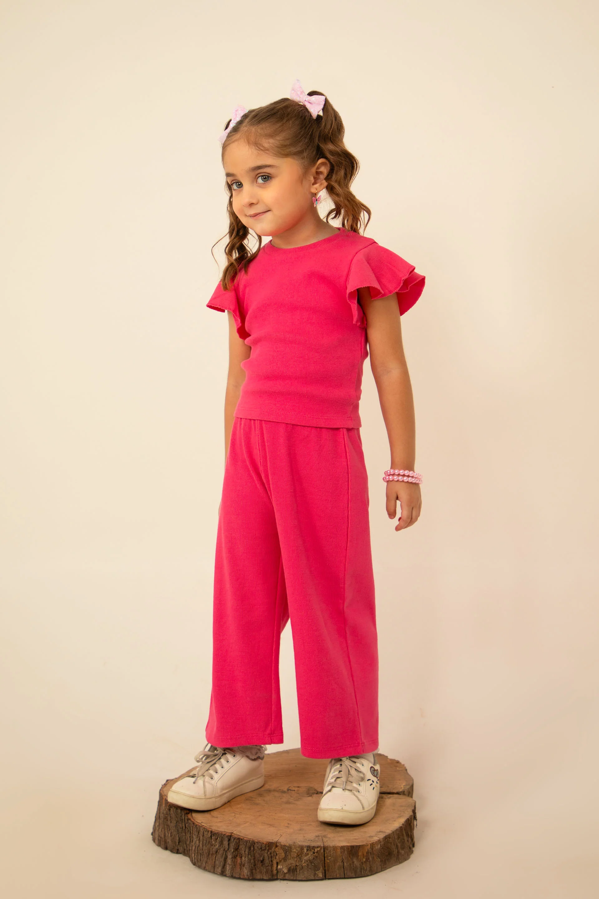 Rib Tee Pink - Image 5