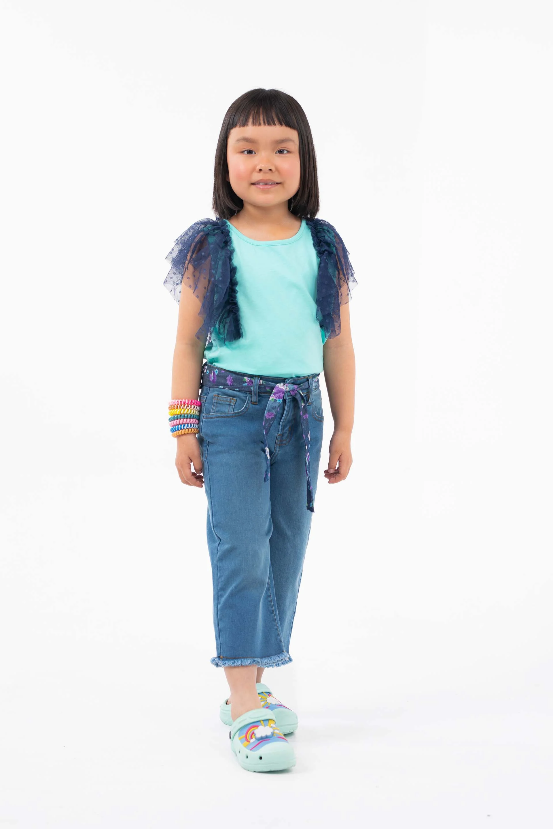 Ruffled Tee Blue - Image 2