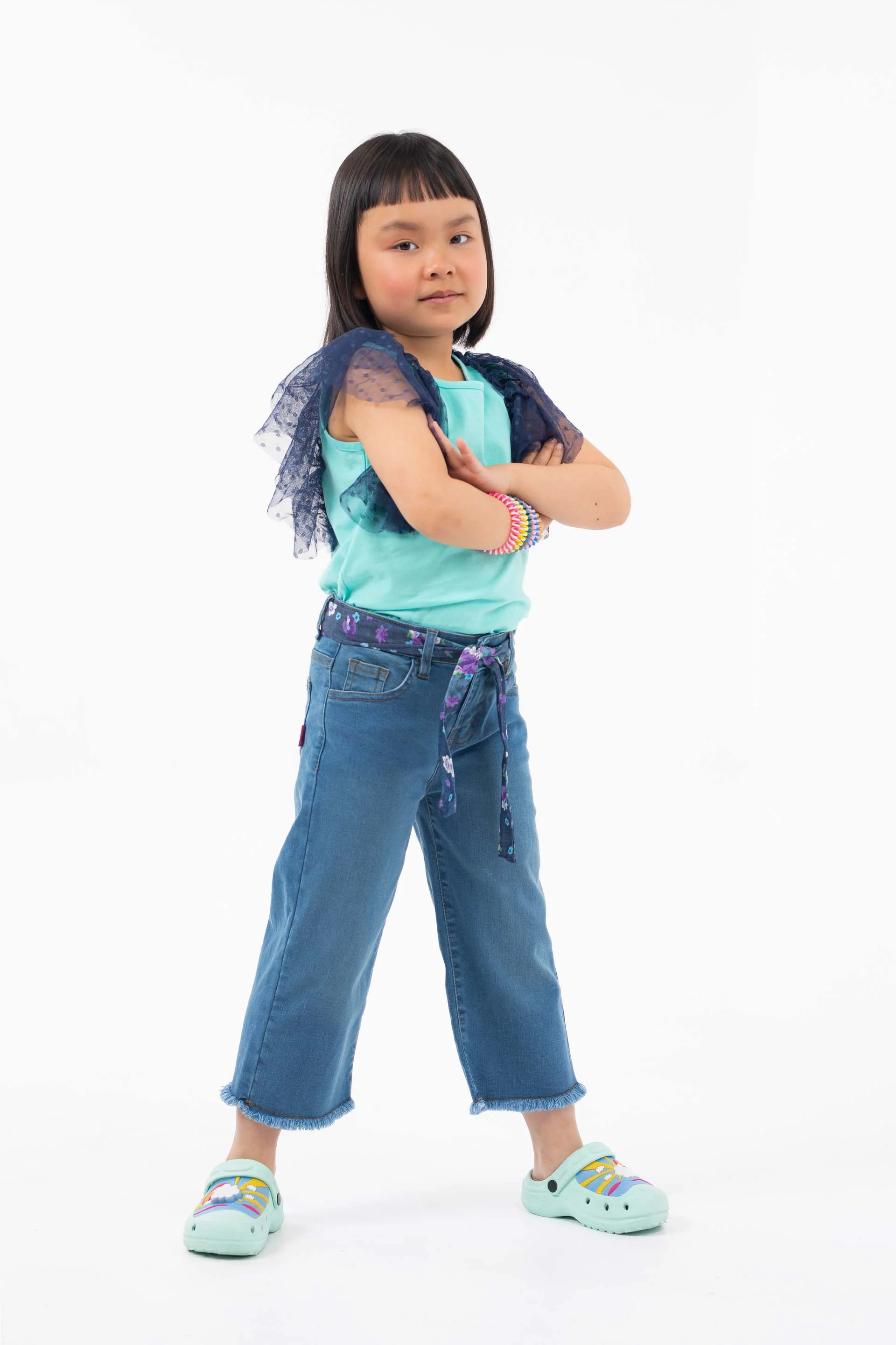 Ruffled Tee Blue - Image 3
