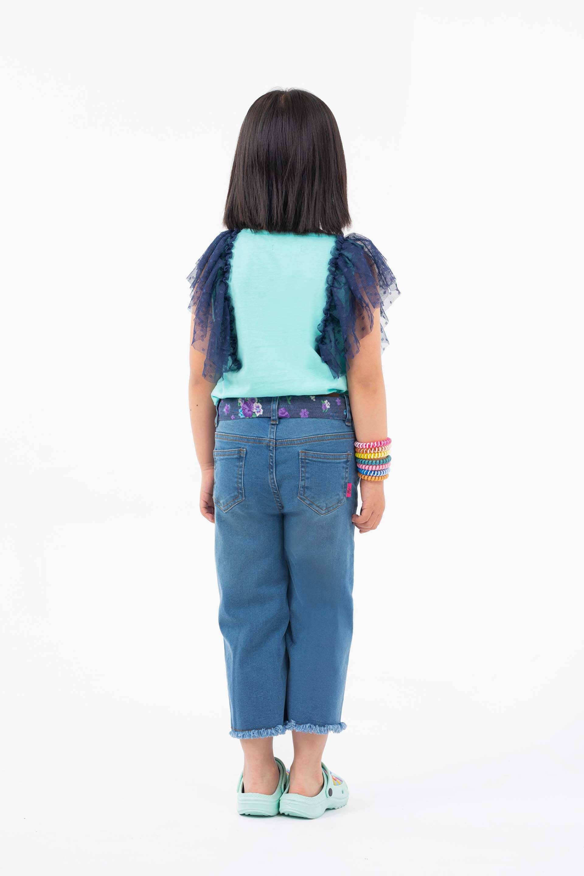 Ruffled Tee Blue - Image 5