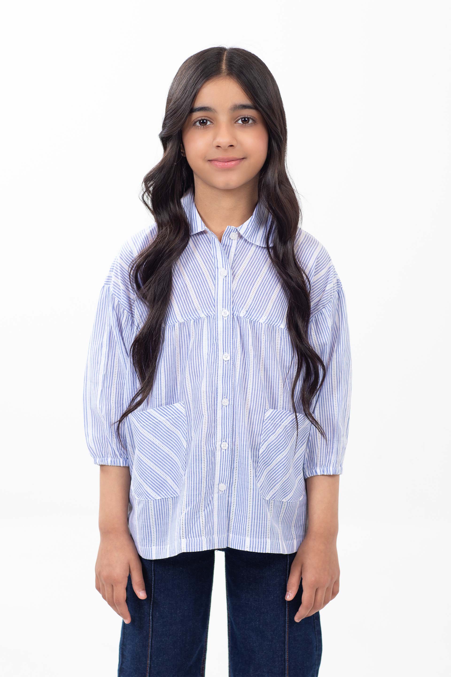 Check Flared Shirt