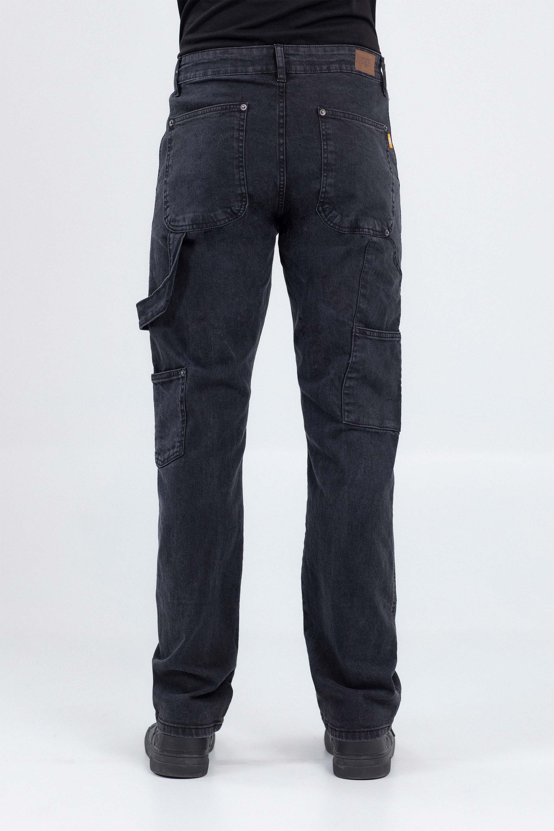 Patched Straight Jeans - Image 3