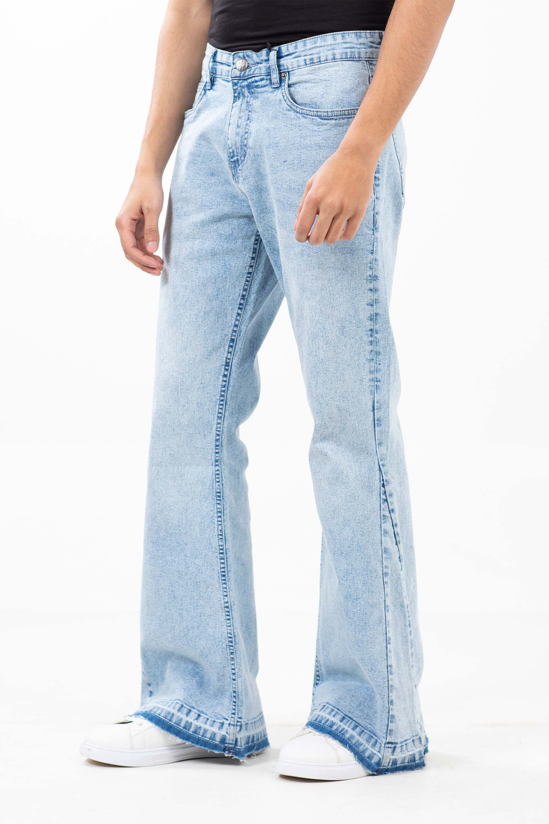 Washed Flared Jeans - Image 2