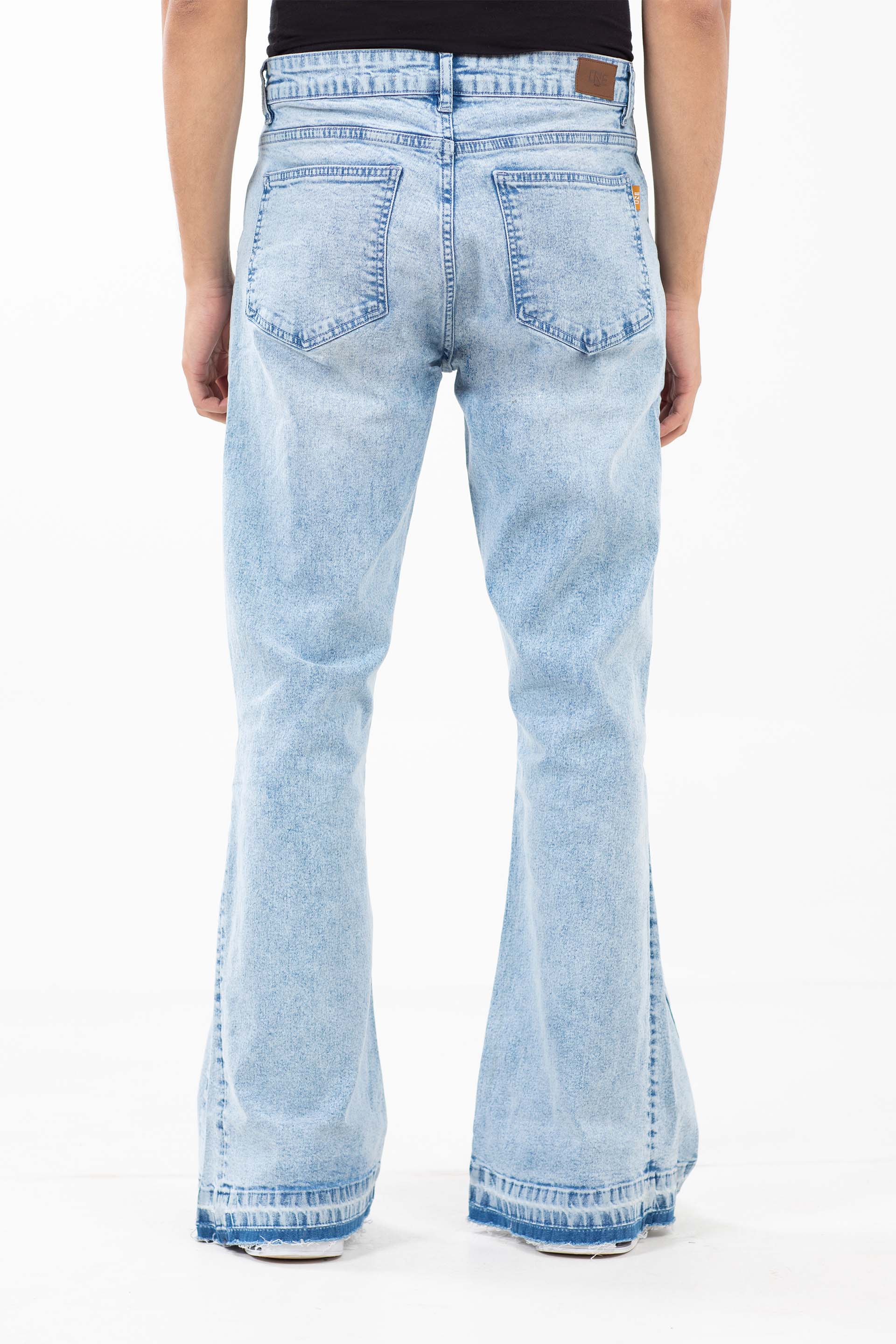 Washed Flared Jeans - Image 4