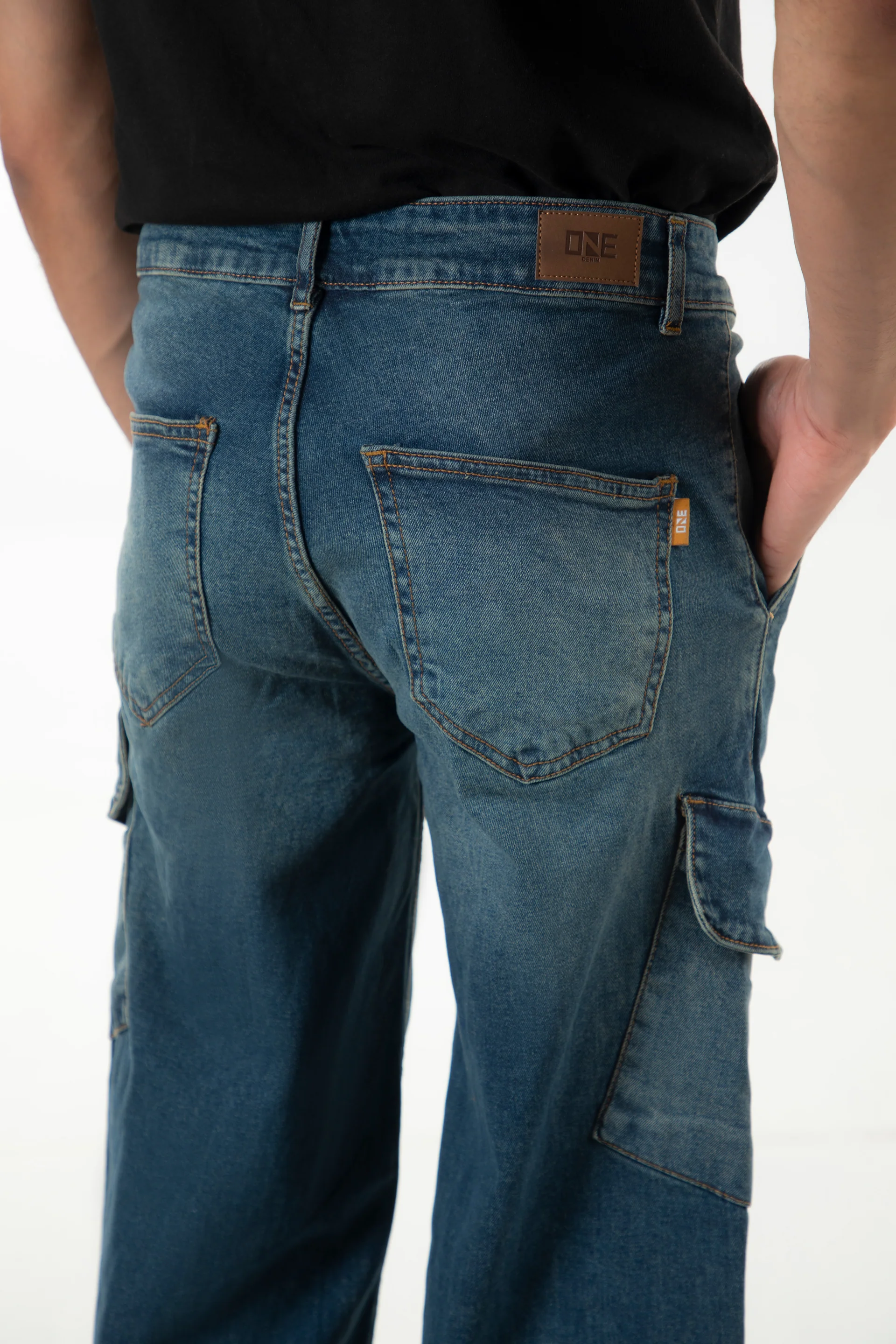 Washed Wide Leg Jeans - Image 5