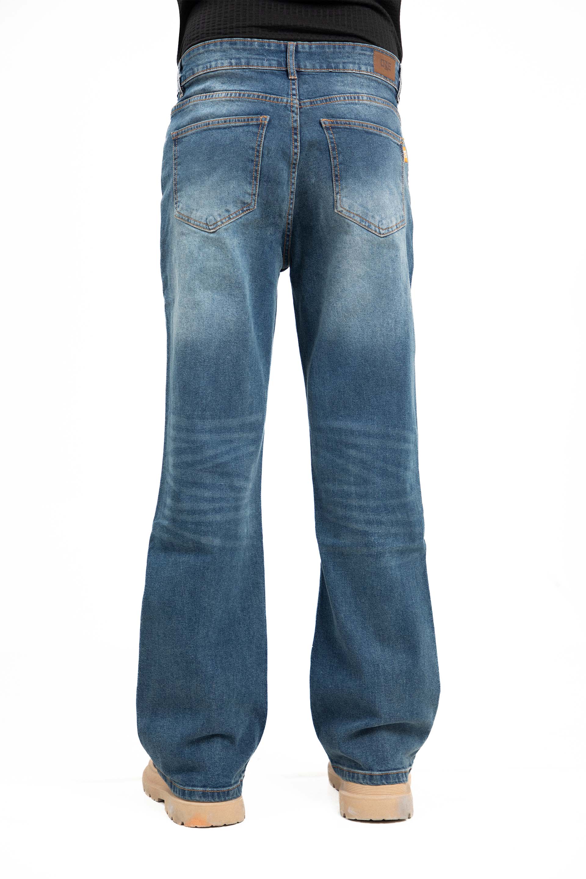 Washed Flare Jeans - Image 3