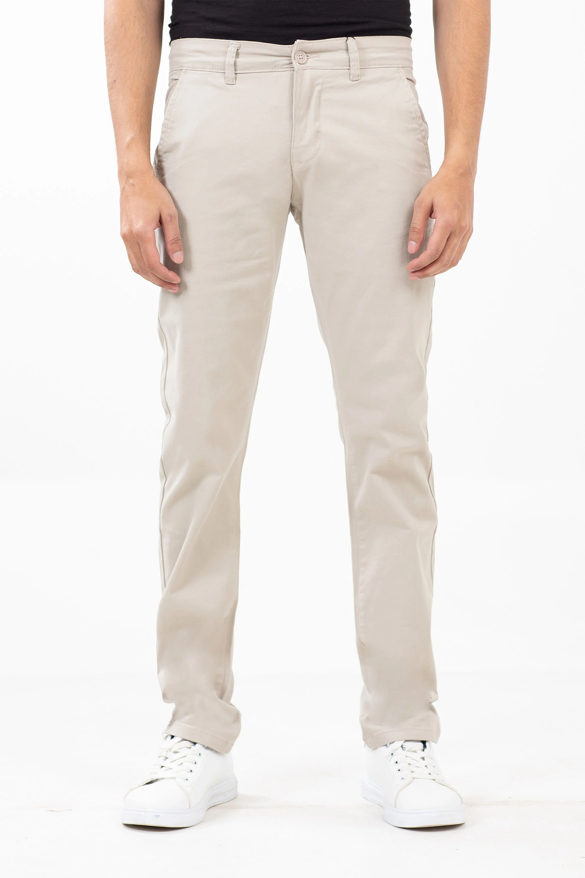 Basic Slim Fit Chinos - Image 3