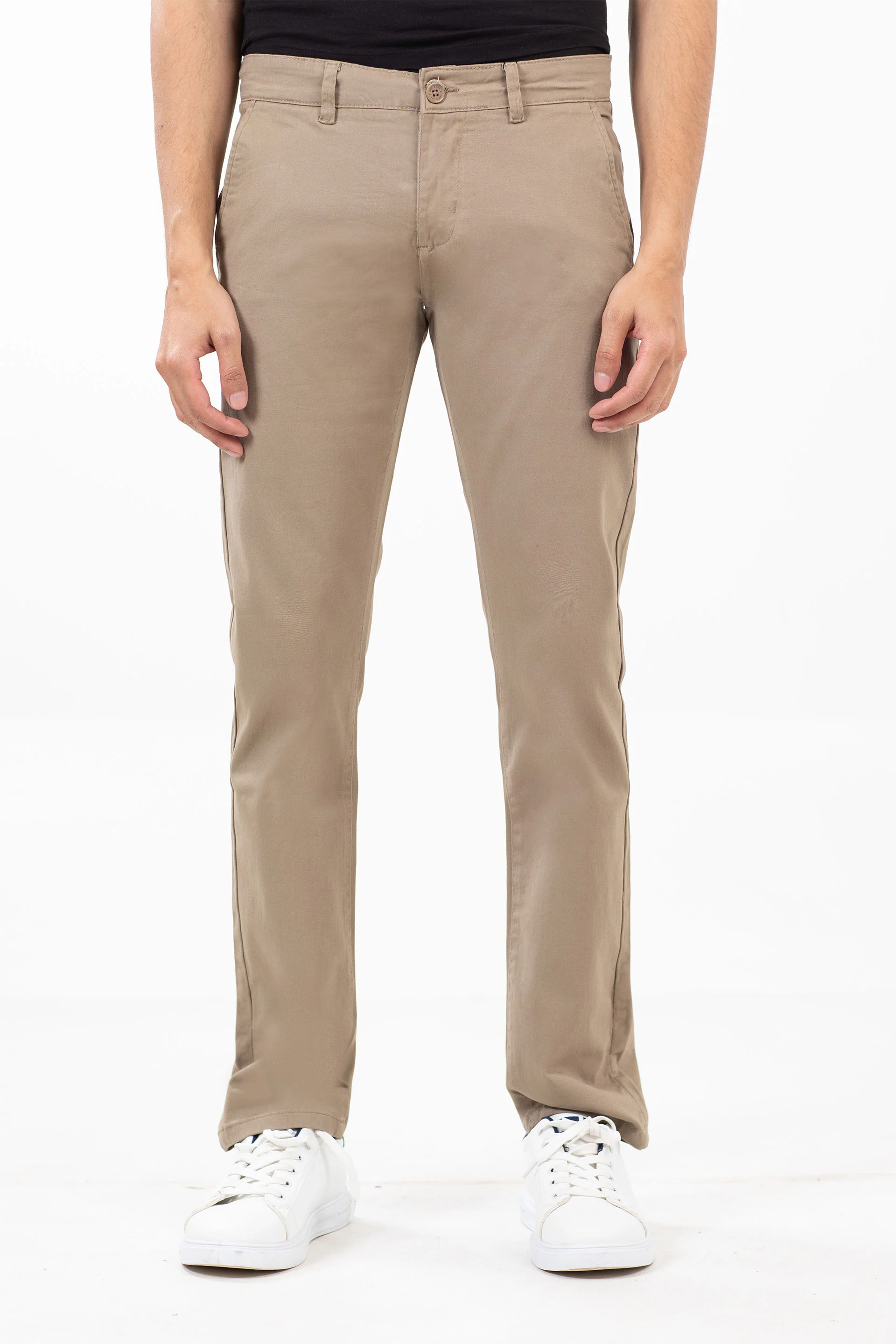 Basic Slim Fit Chinos - Image 3