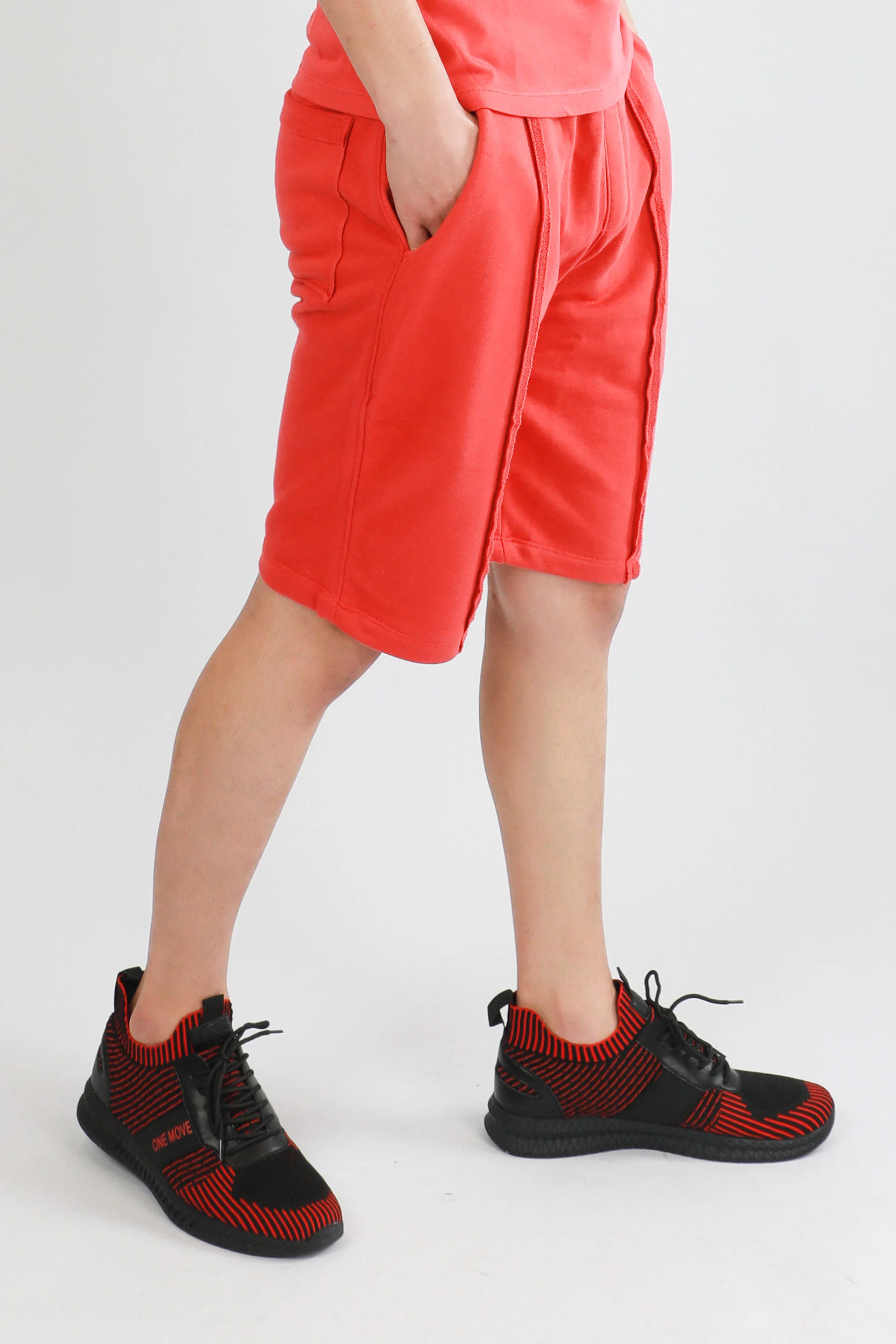 Raw Edge Shorts Rust - Image 2