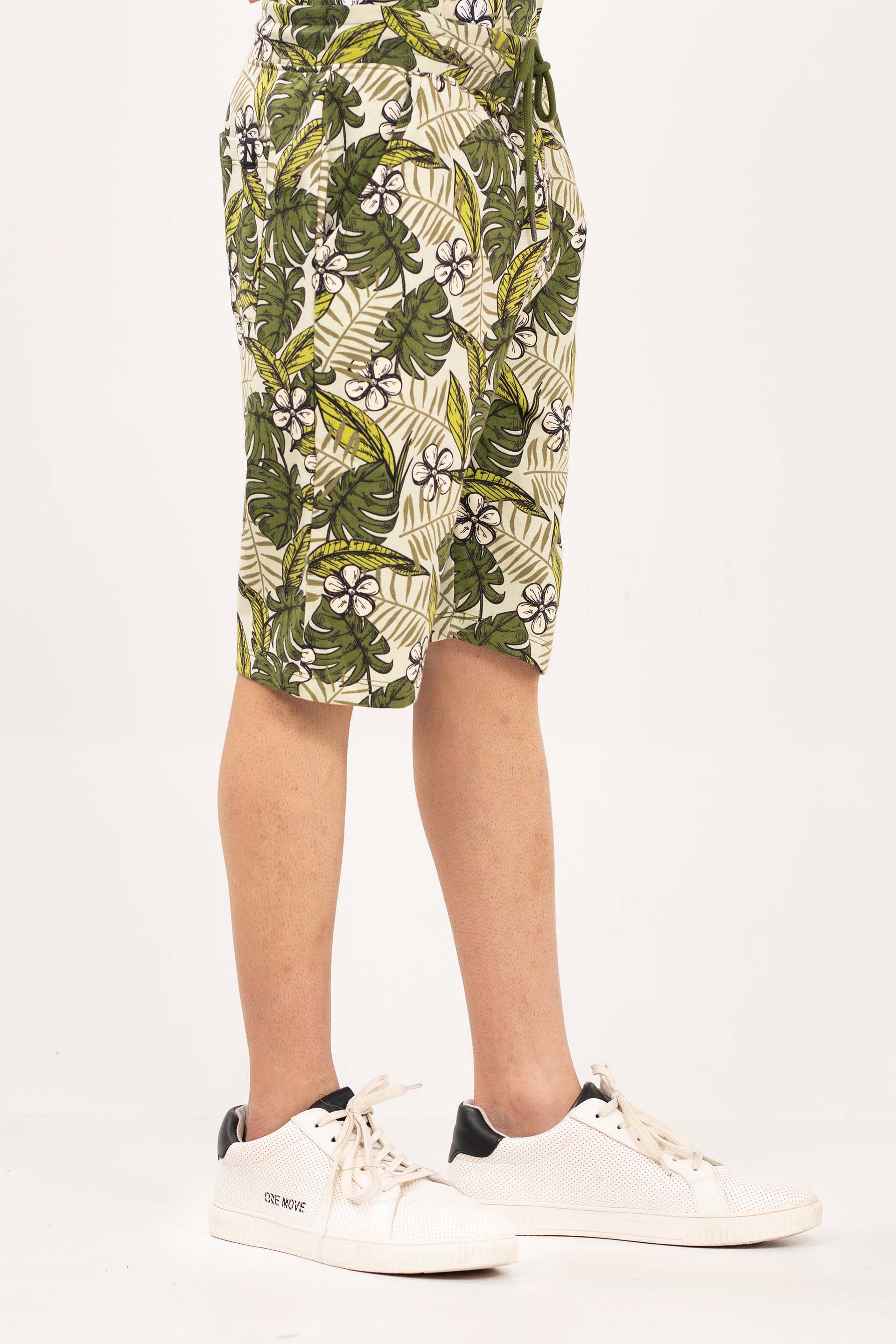 Tropical Printed Shorts - Image 2