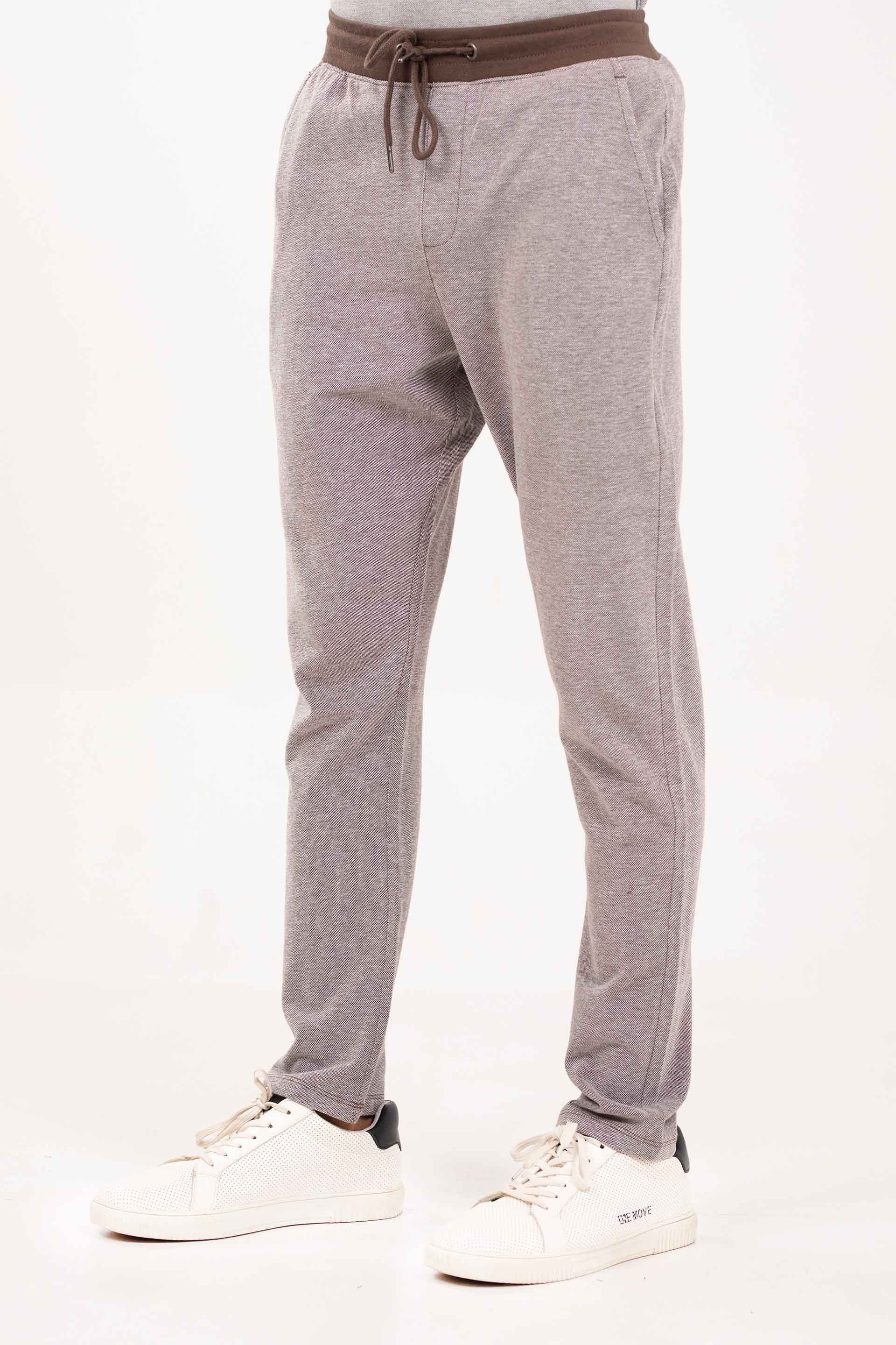 Basic Textured Trousers - Image 2