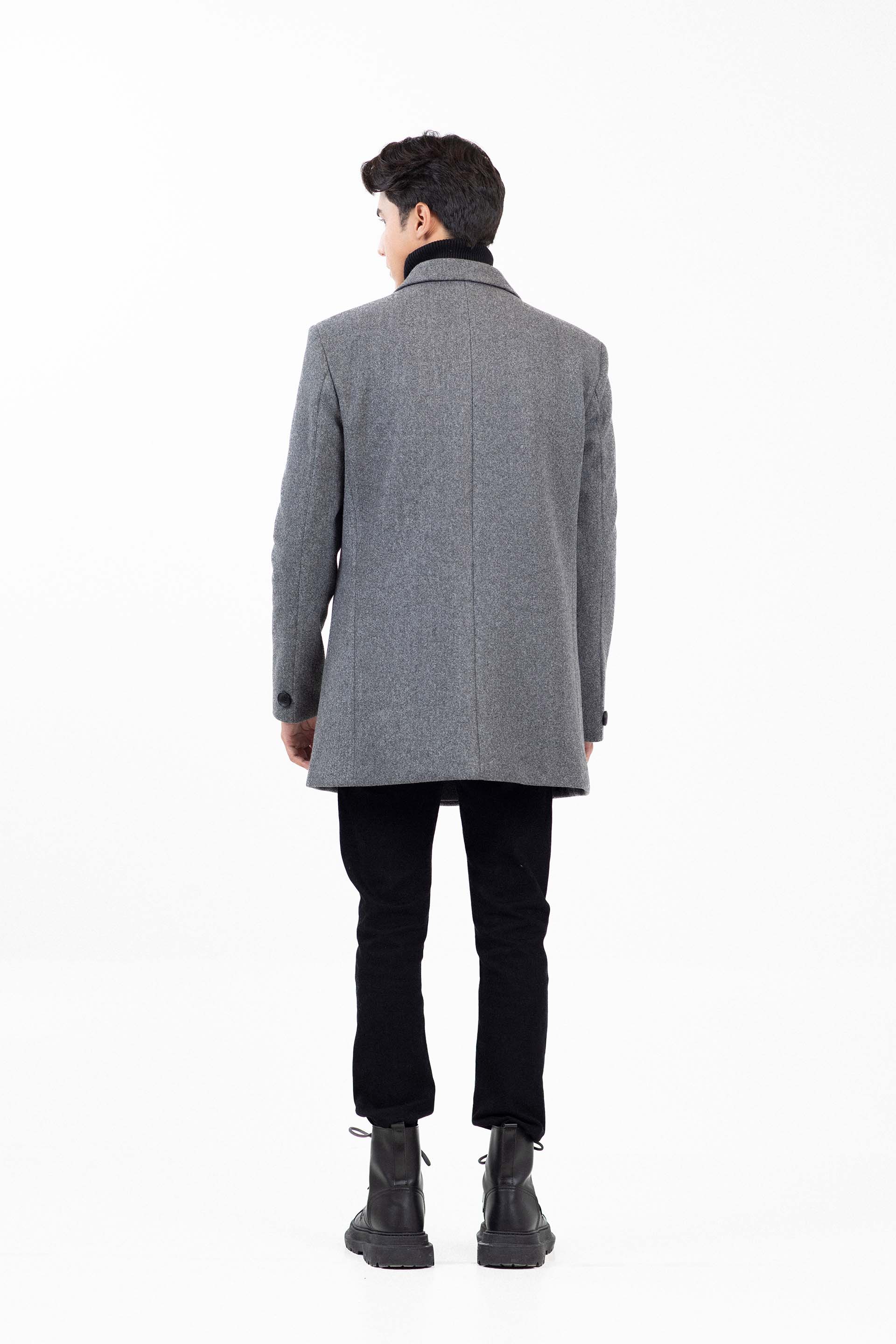 Single Breast Long Coat - Image 5
