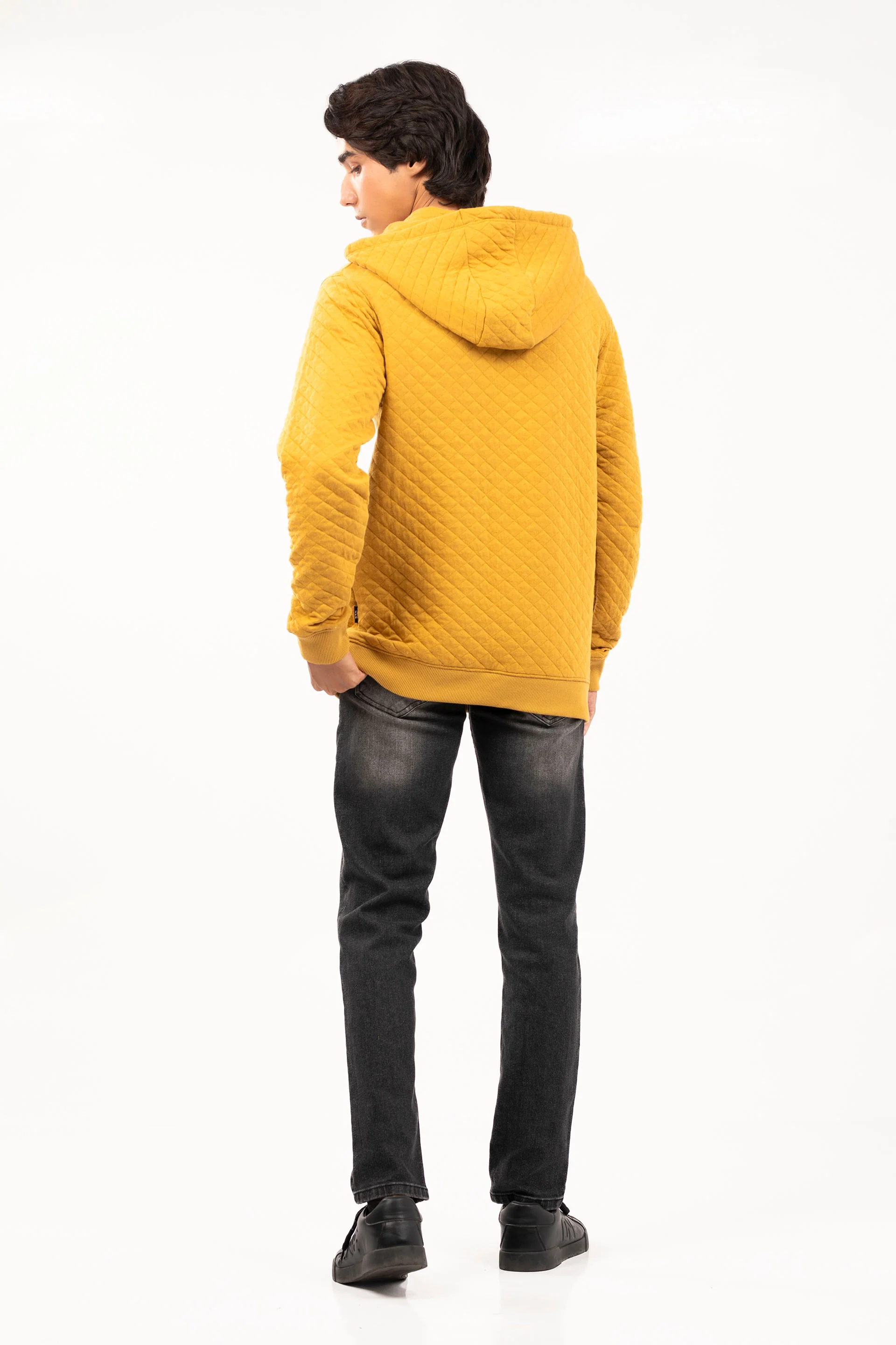 Quilted Pullover Hoodie - Image 2