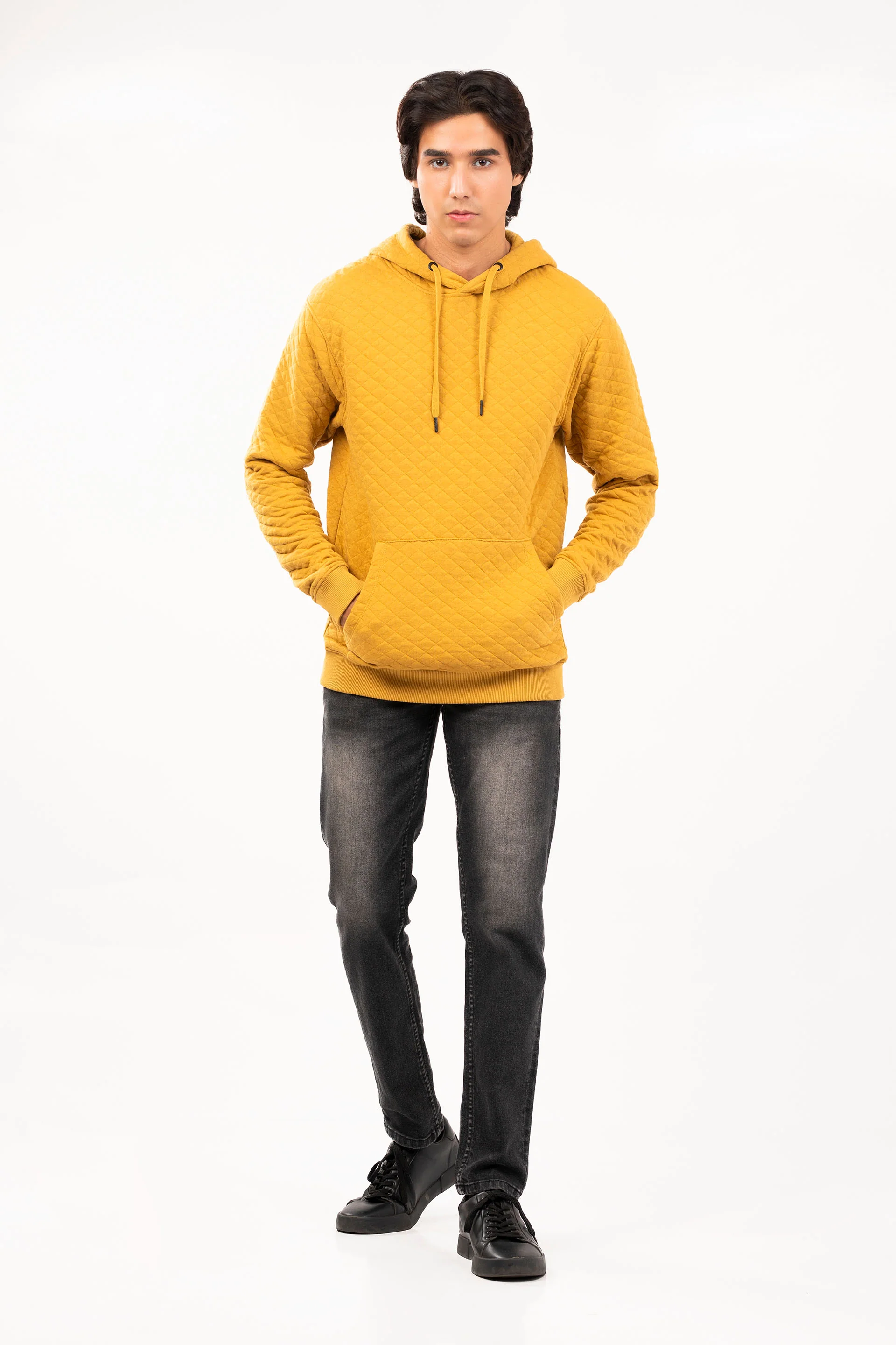 Quilted Pullover Hoodie - Image 3