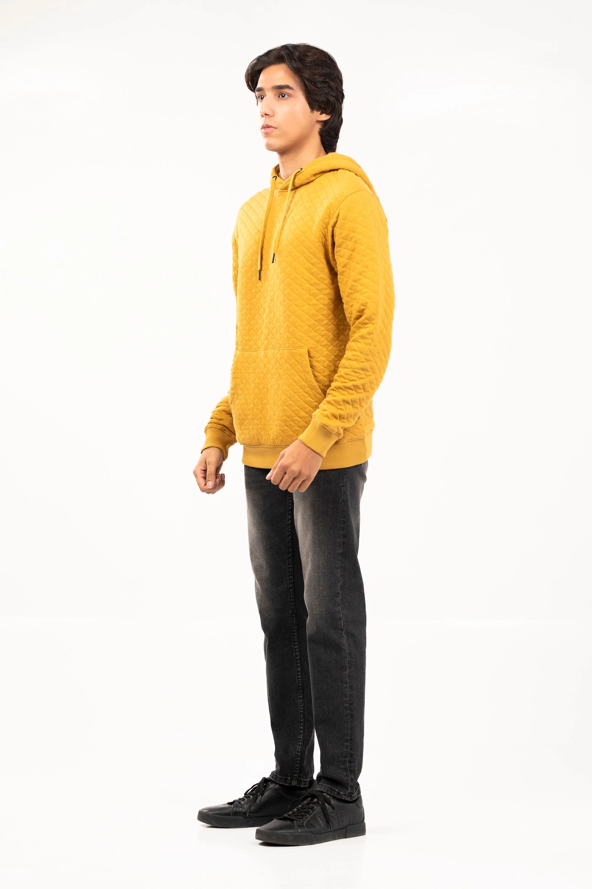 Quilted Pullover Hoodie - Image 4