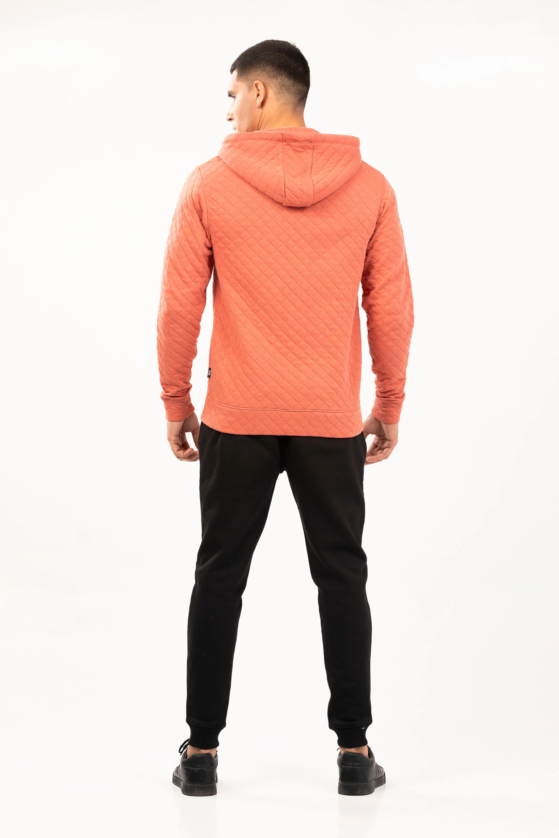 Quilted Zipper Hoodie - Image 3