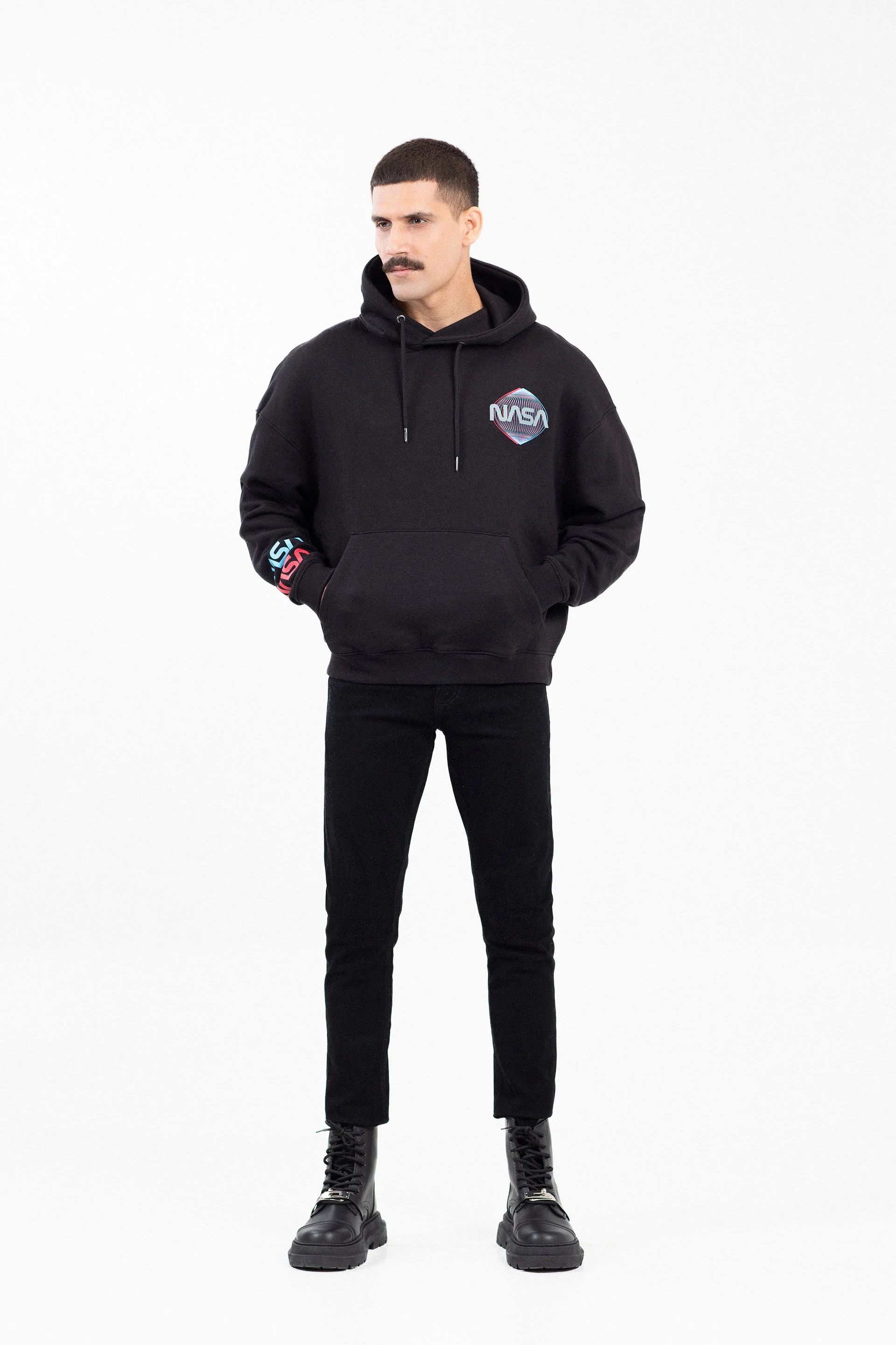 Drop Shuolder Baggy Hoodie - Image 4