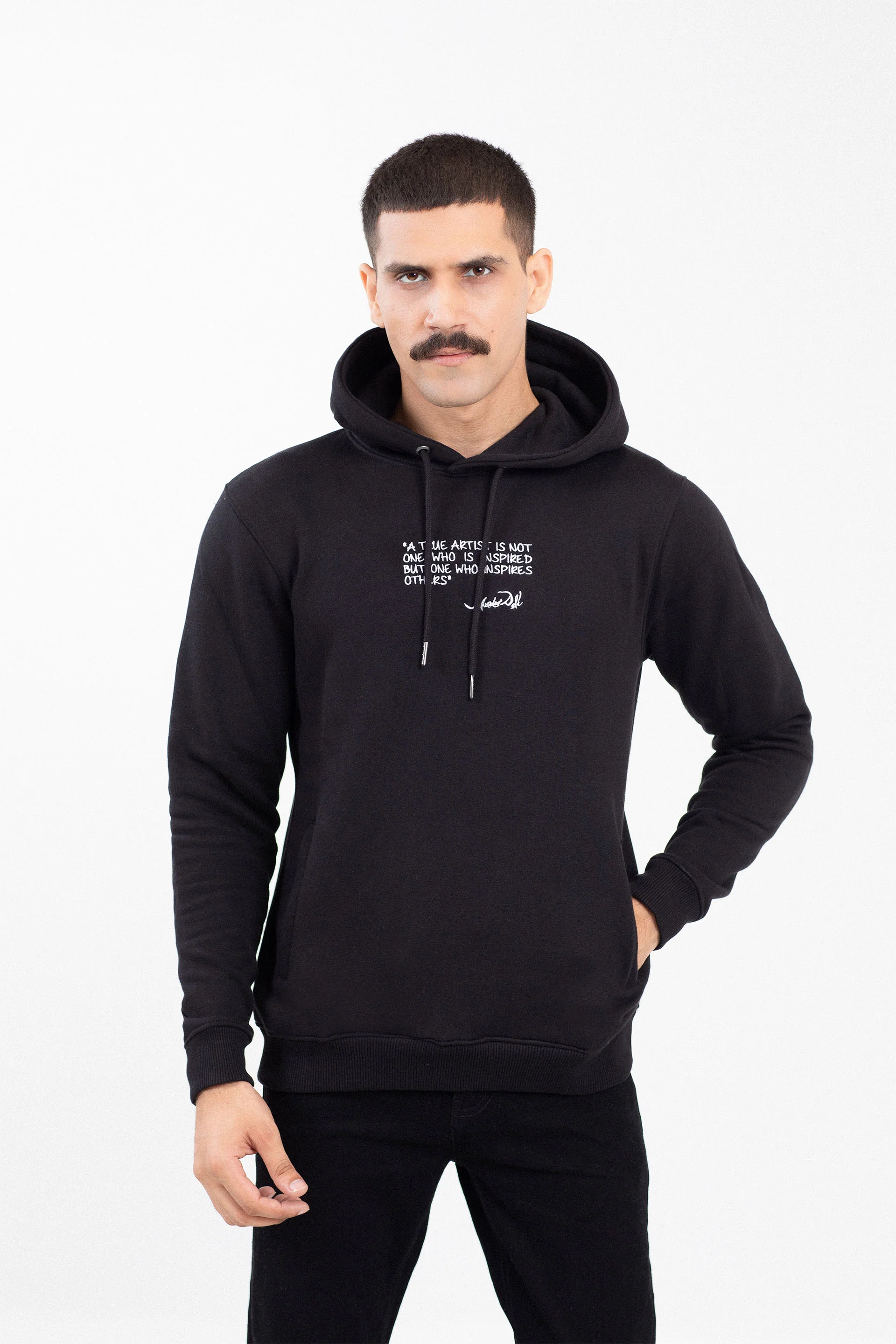 Embroidered Pullover Hoodie