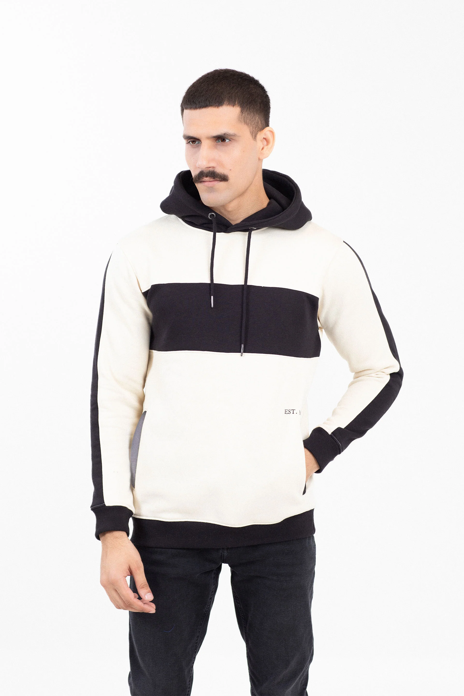 Panel Pullover Hoodie