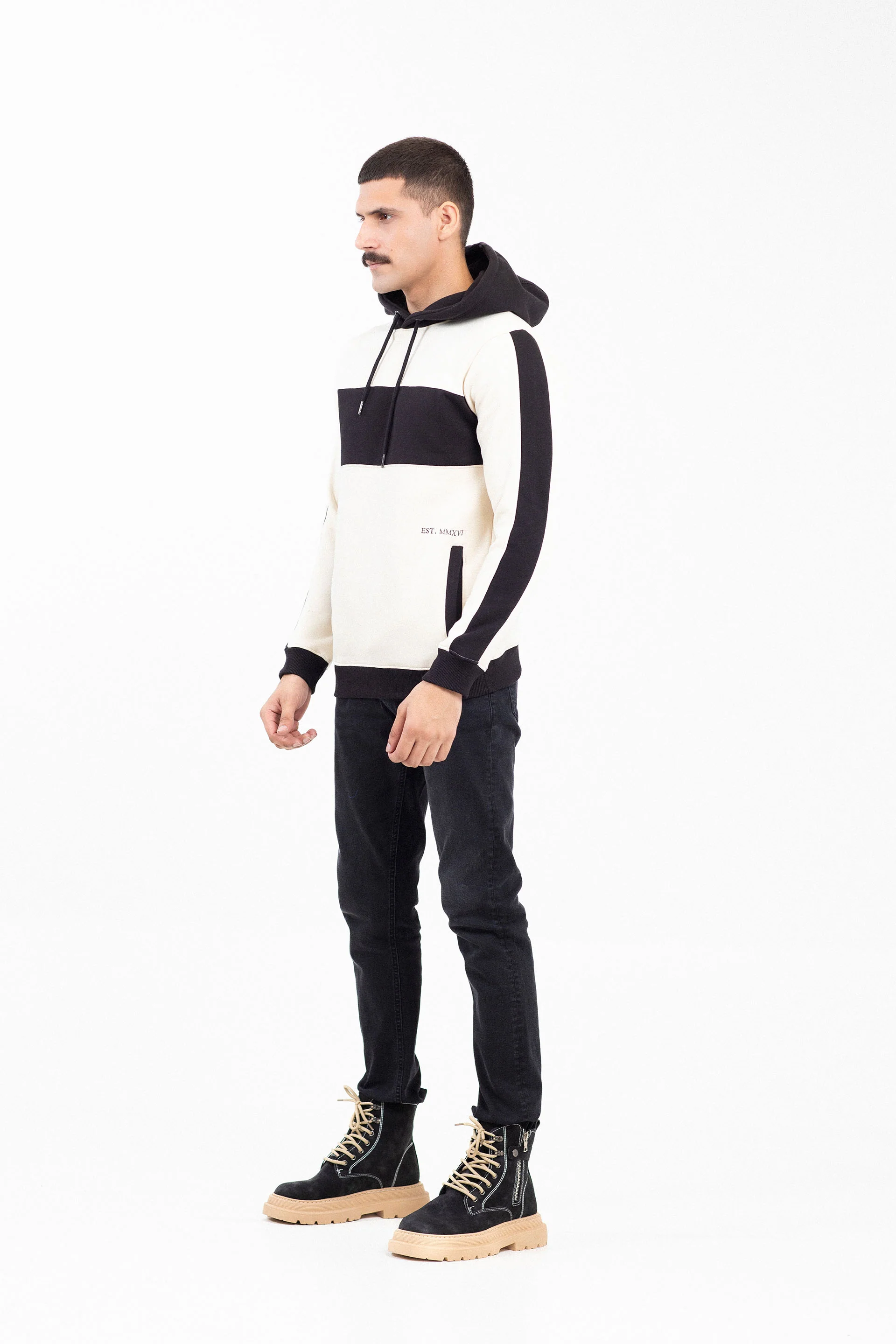 Panel Pullover Hoodie - Image 4