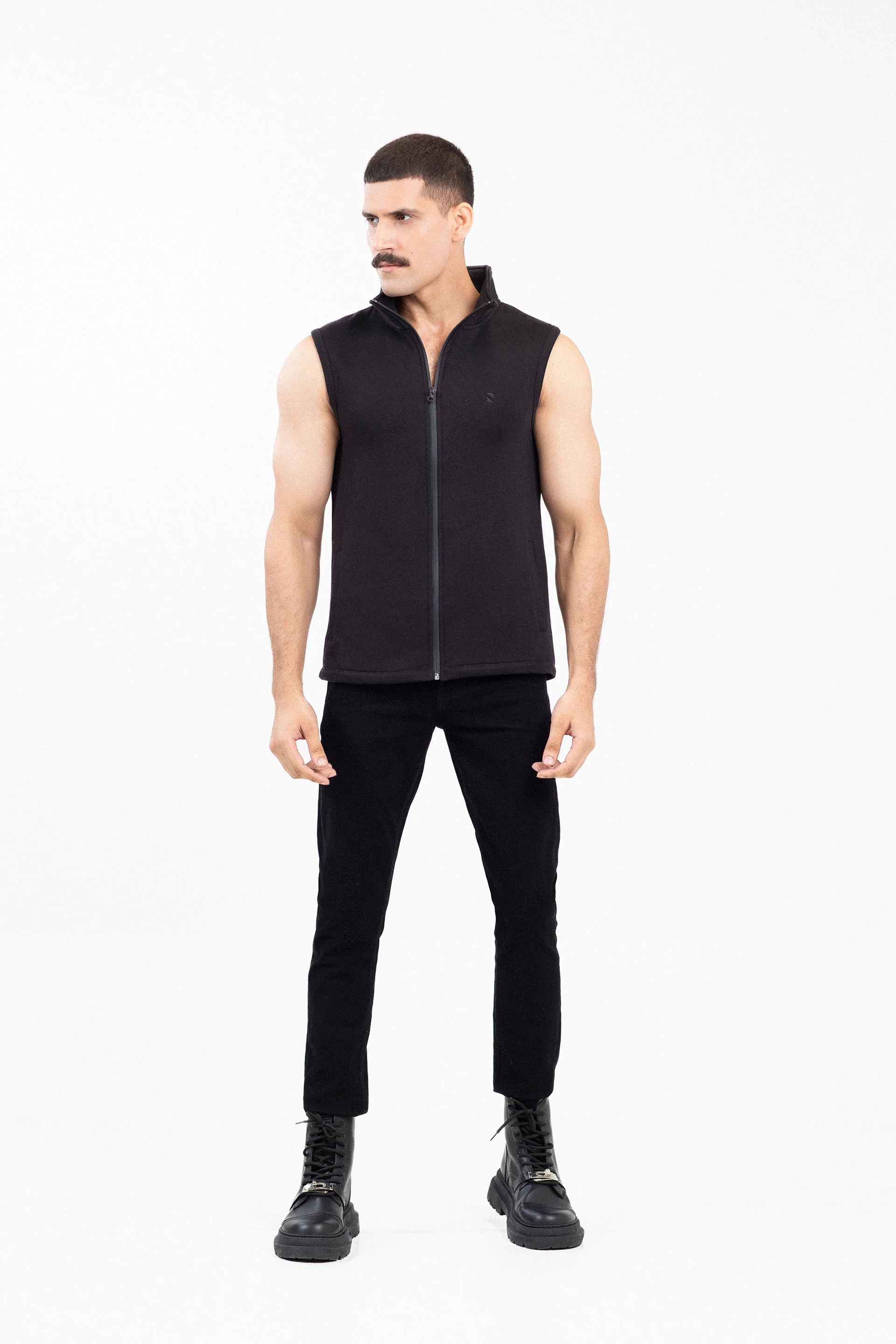 Sleeveless Mockneck Zipper - Image 2