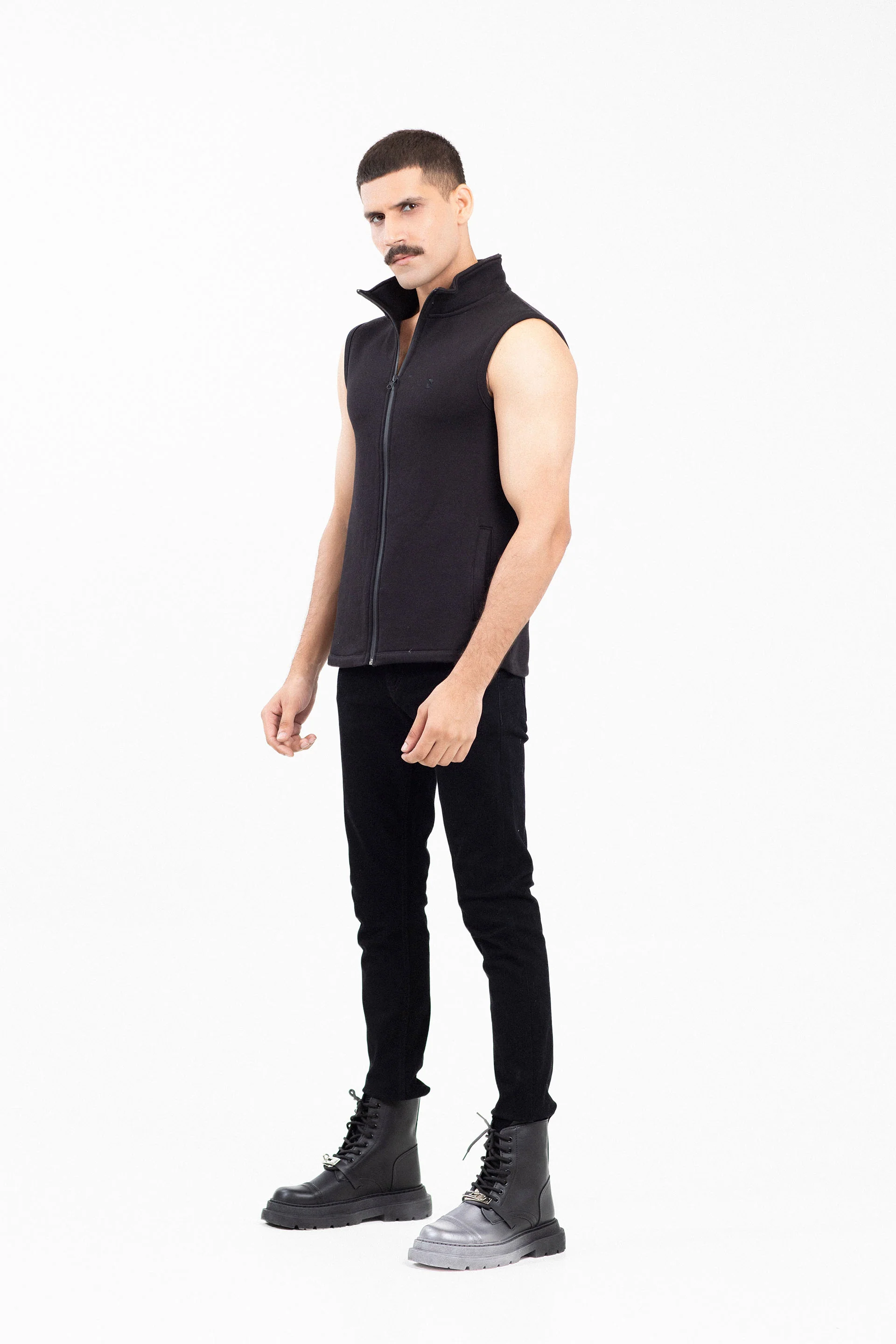 Sleeveless Mockneck Zipper - Image 3