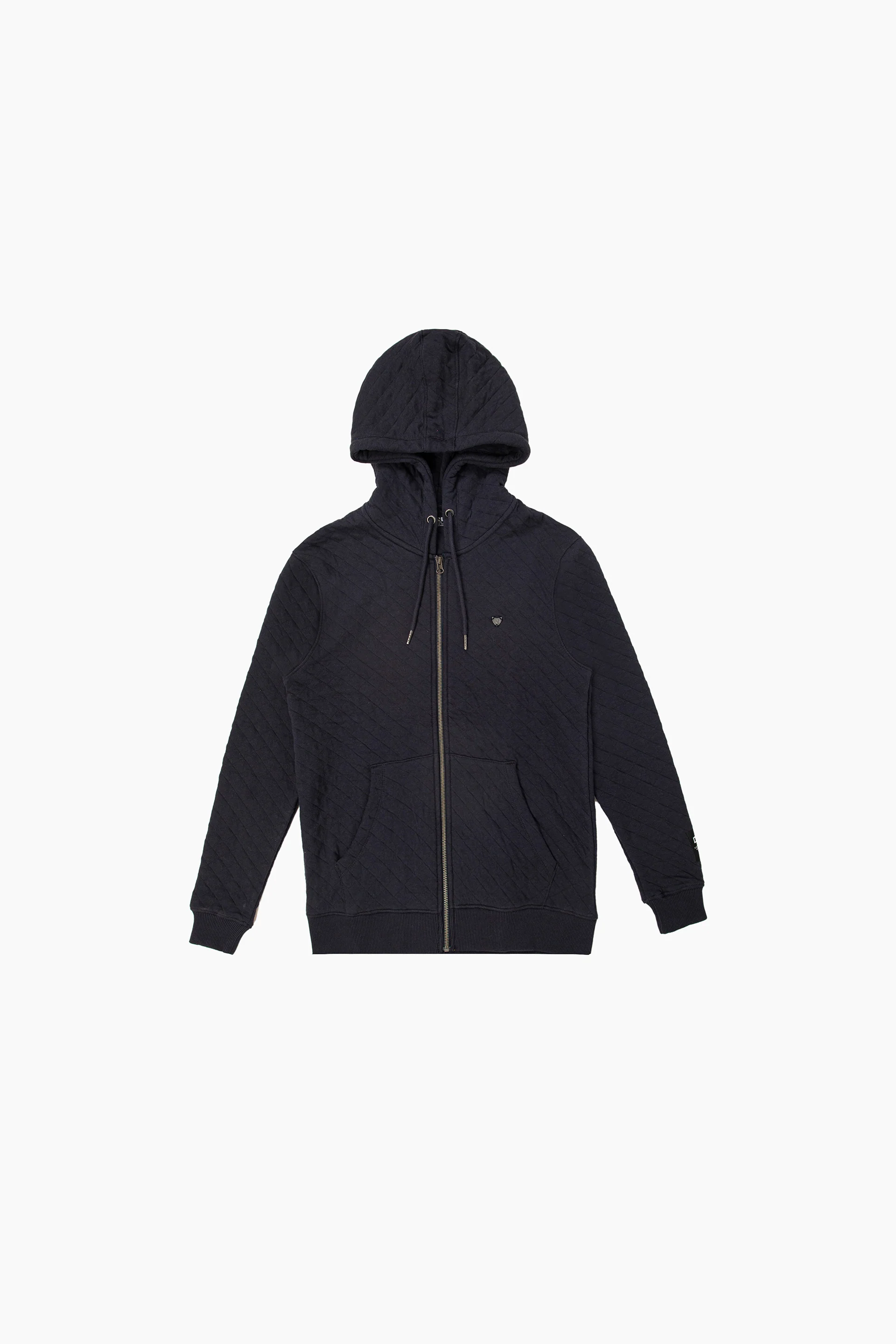 Quilted Zipper Hoodie