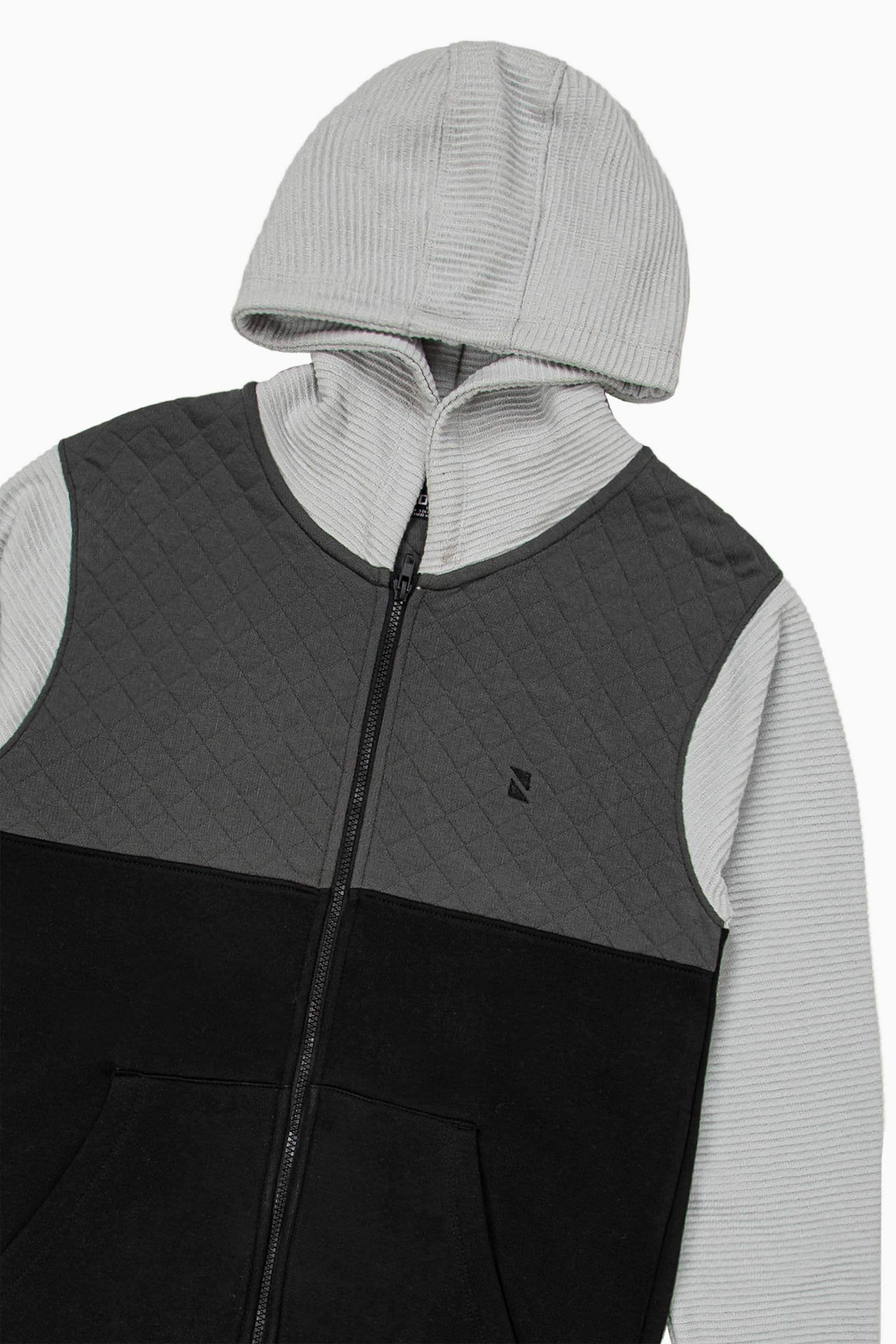 Panel Zipper Hoodie - Image 2