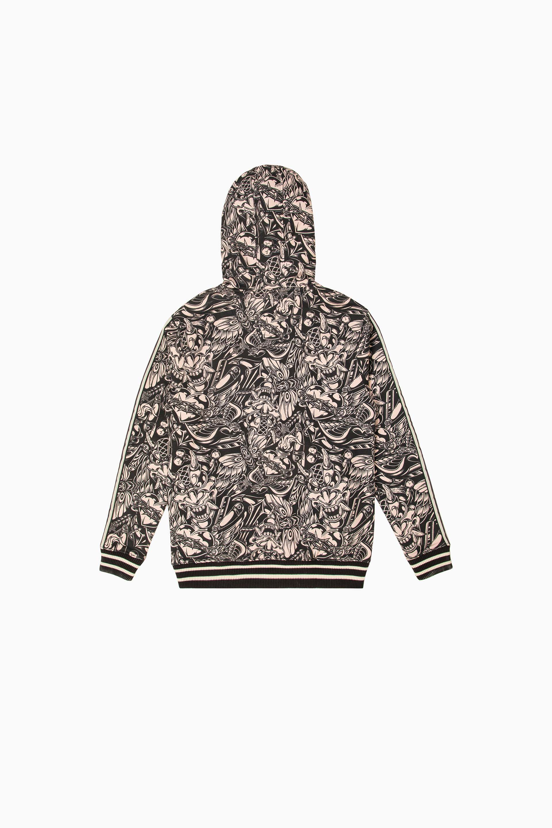 Printed Zipper Hoodie - Image 3