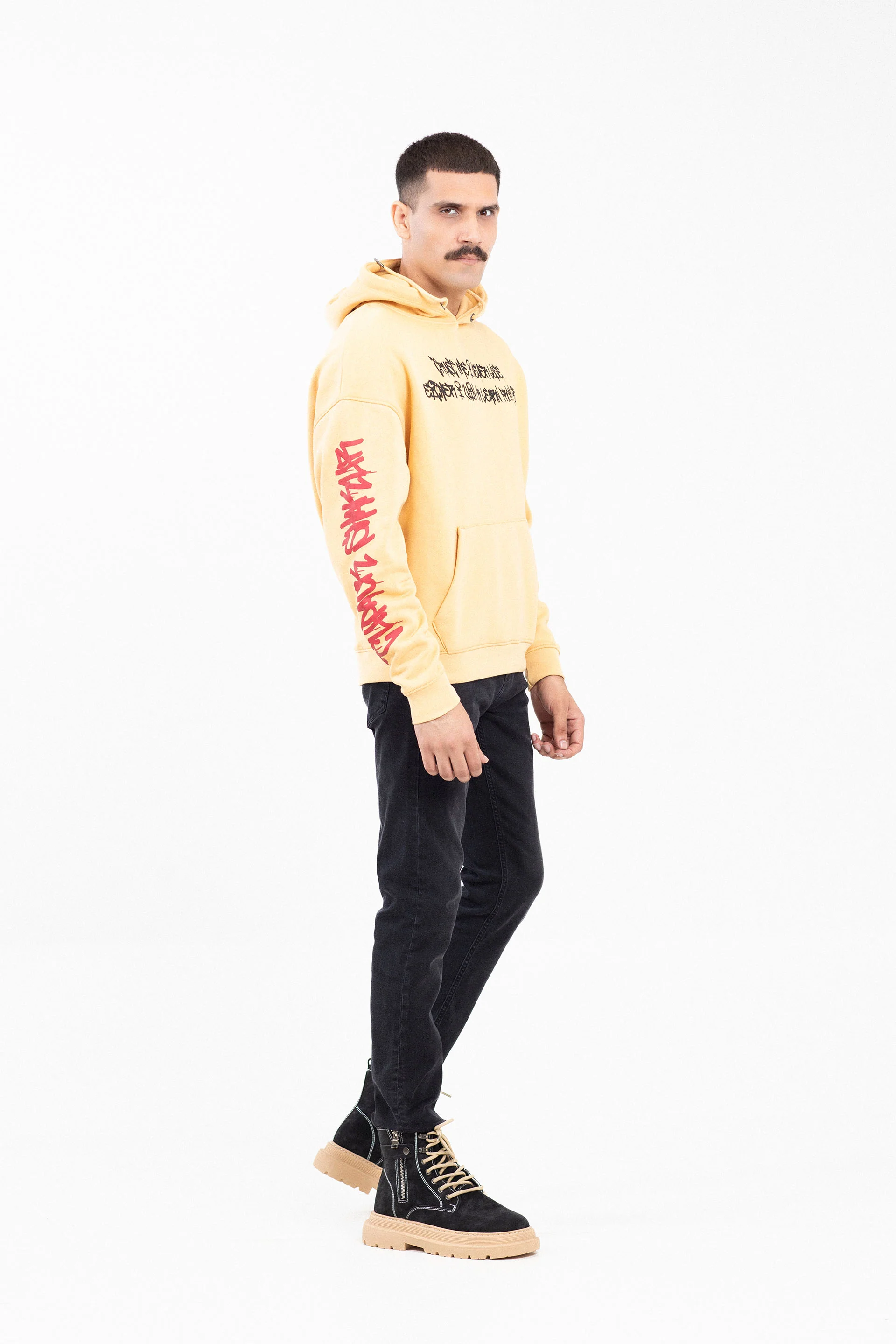 Drop Shuolder Baggy Hoodie - Image 2