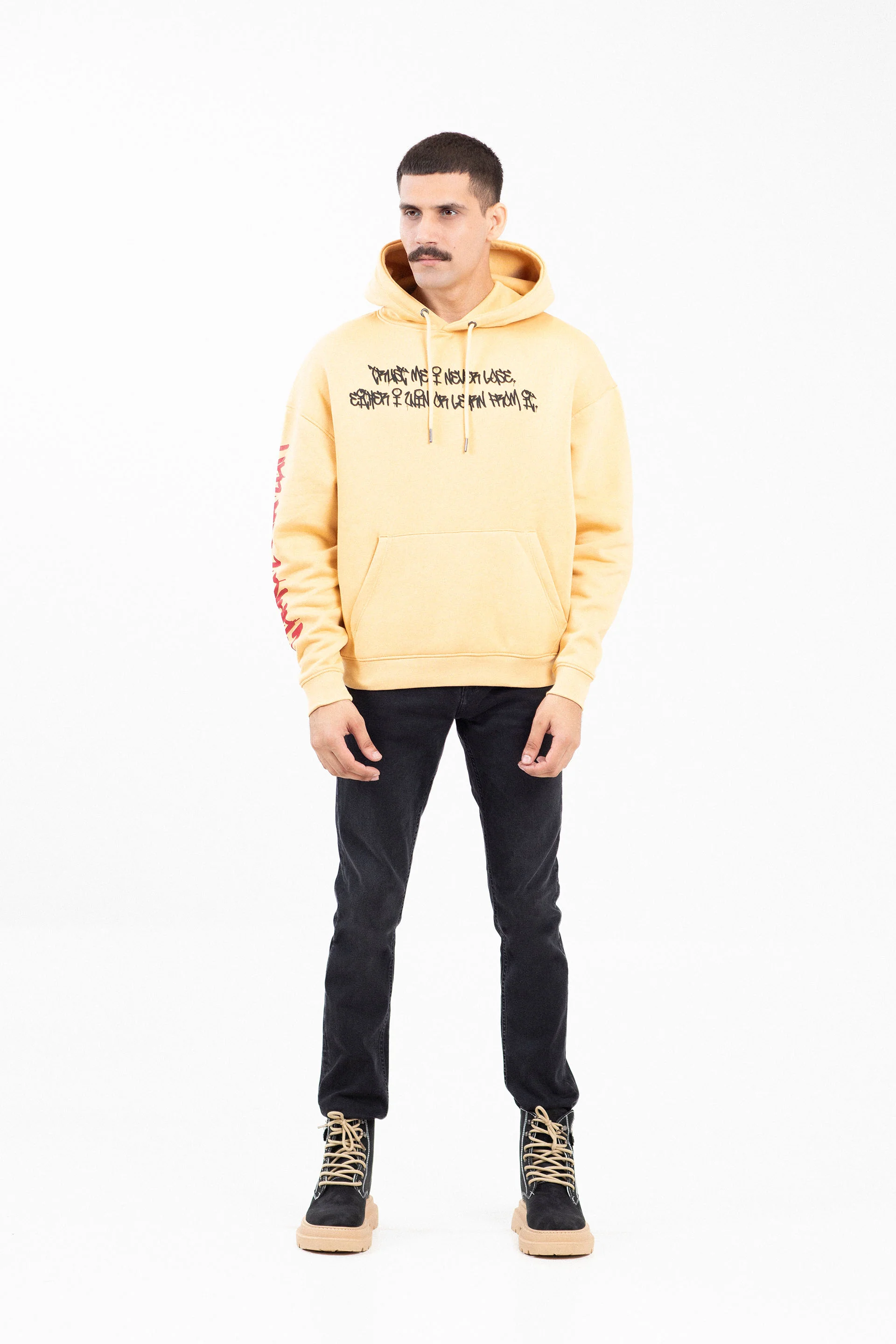 Drop Shuolder Baggy Hoodie - Image 3