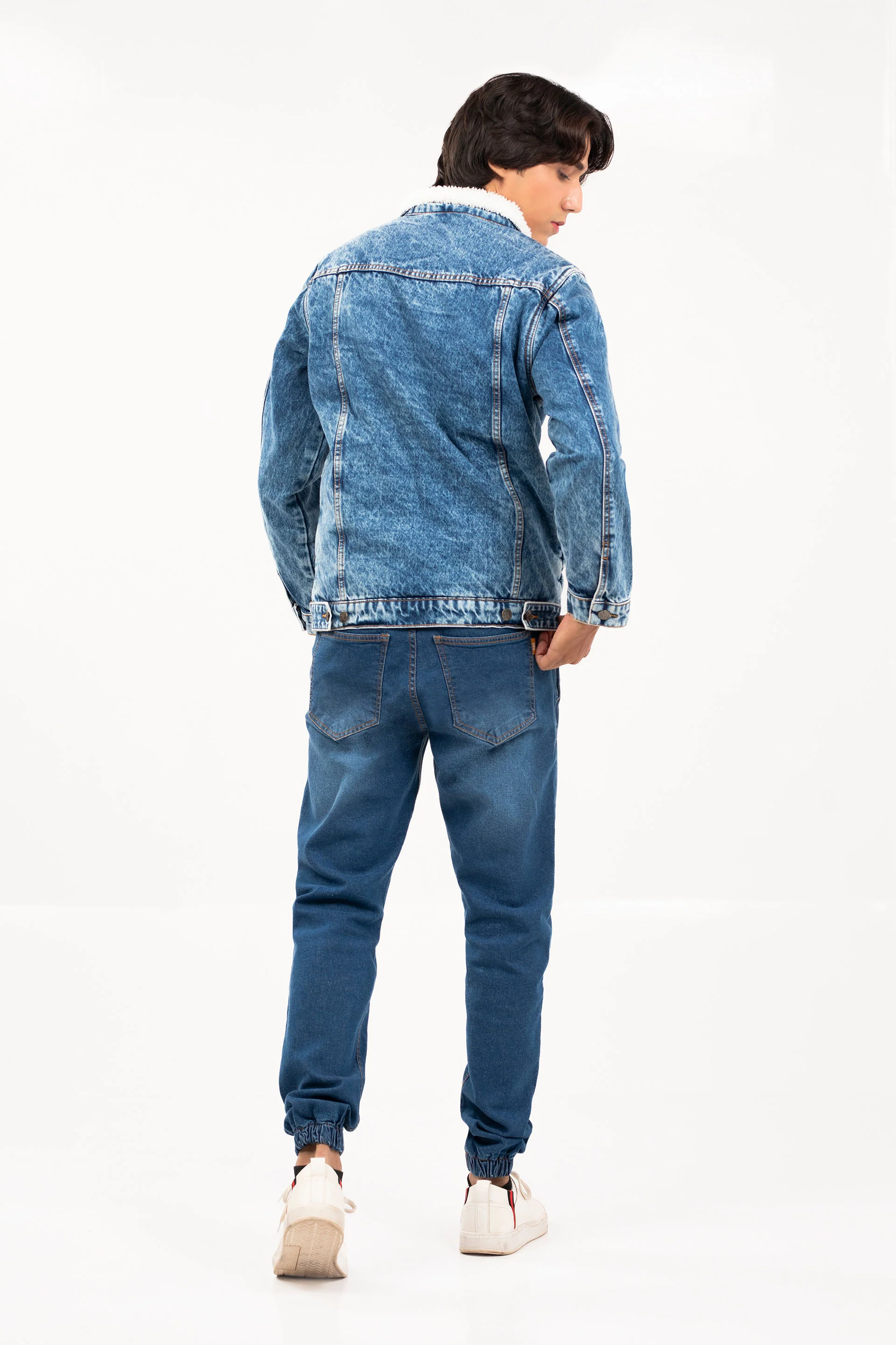 Denim Sherpa Jacket - Image 3