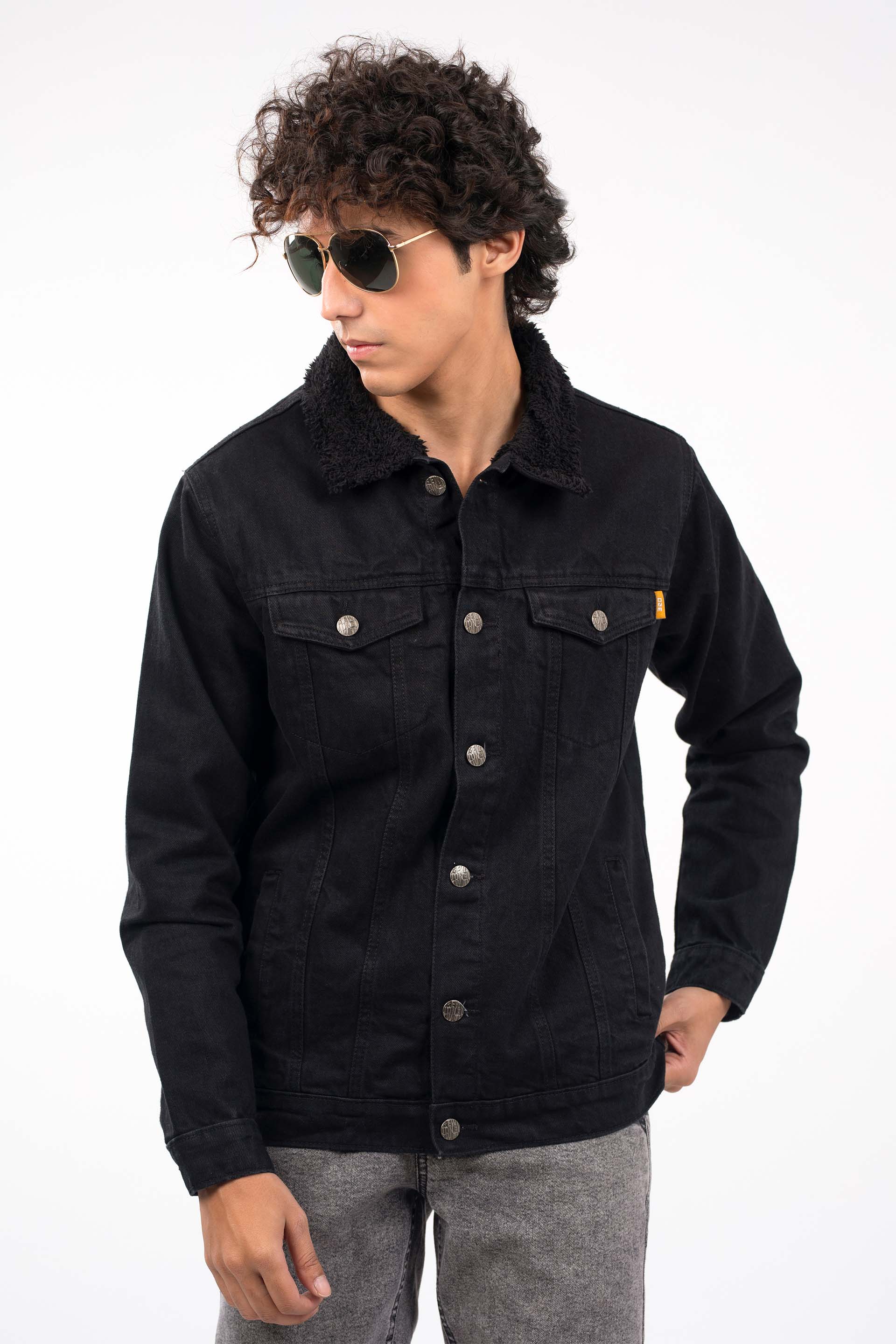 Denim Sherpa Jacket - Image 2