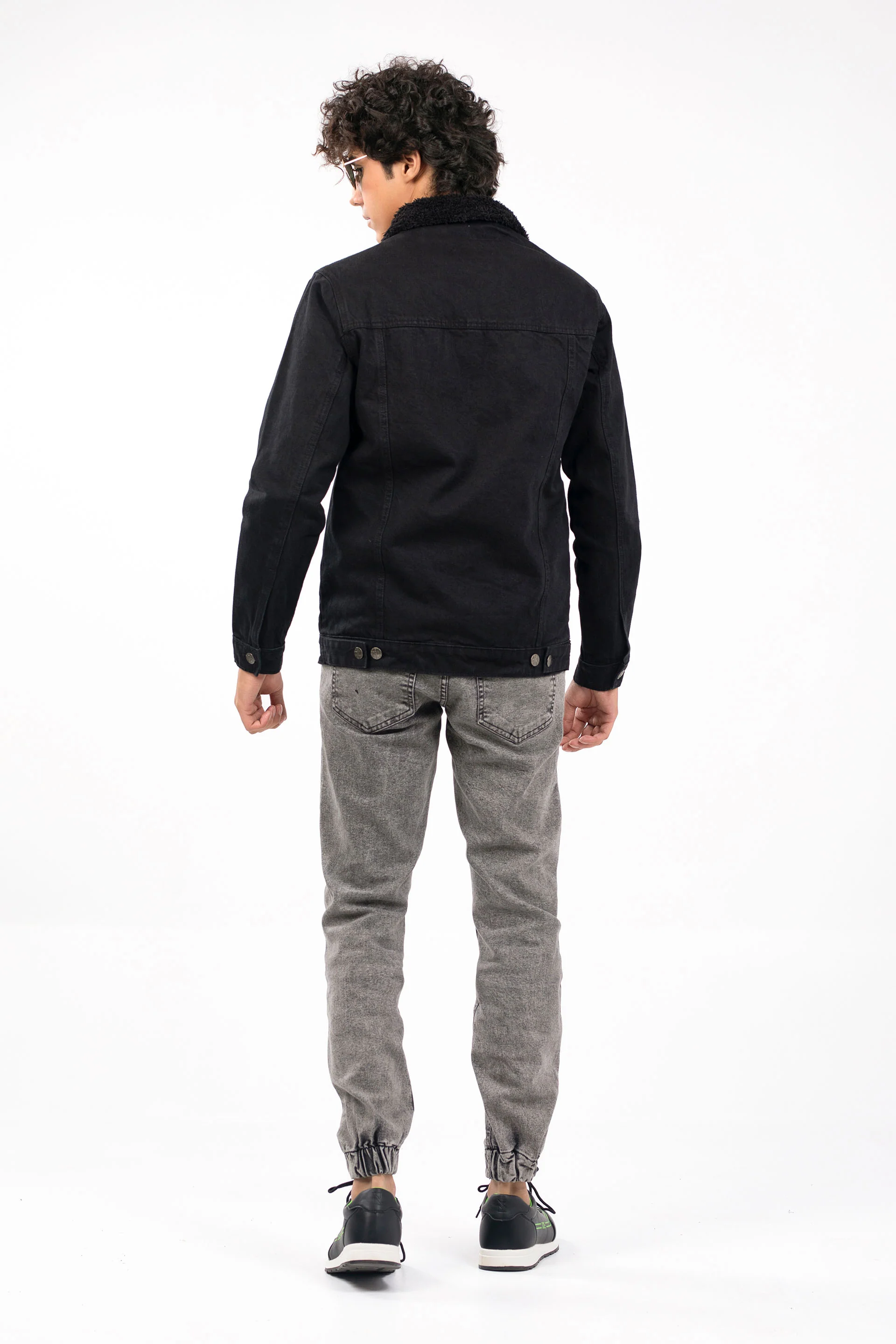 Denim Sherpa Jacket - Image 3